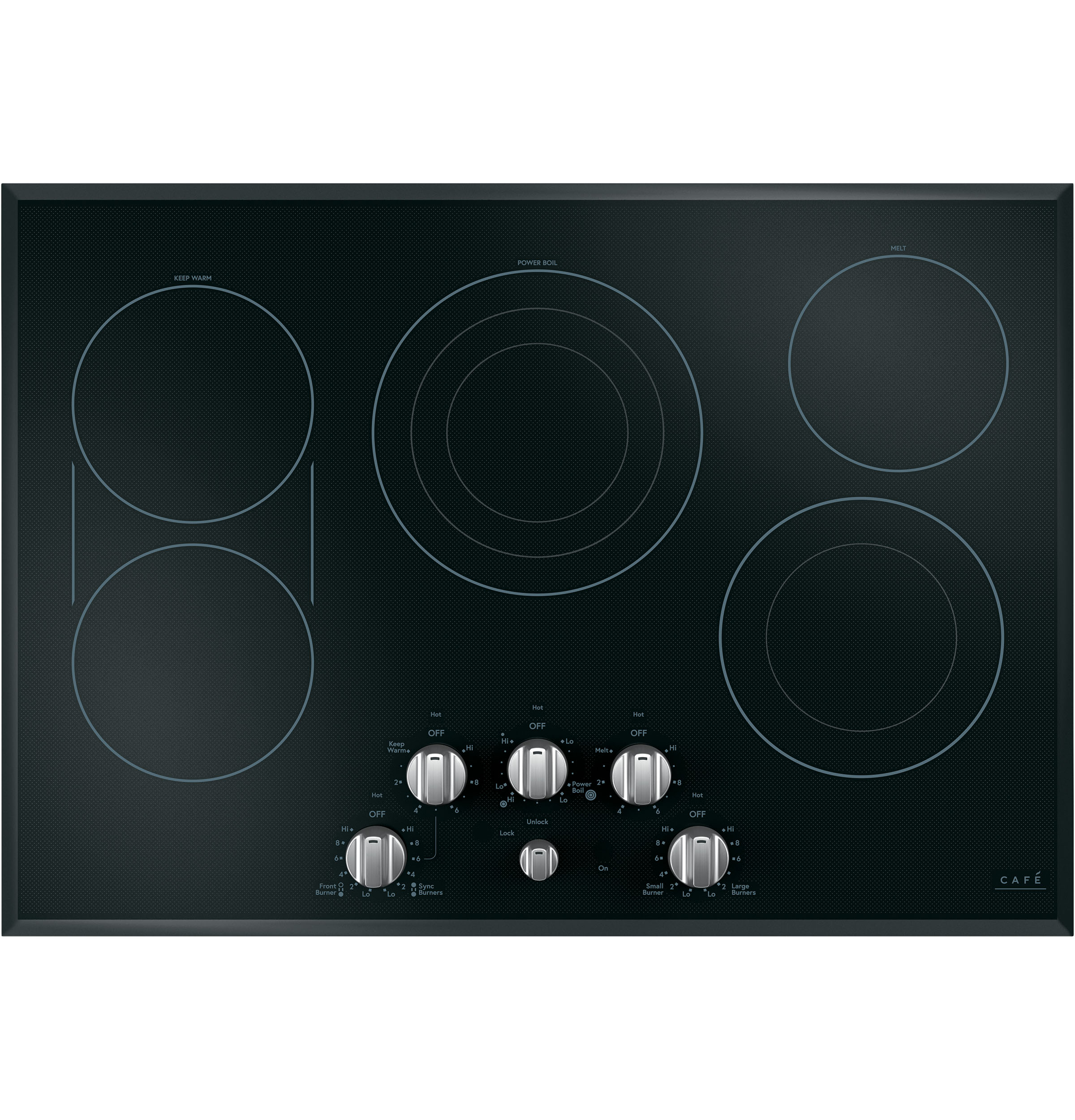 Café 30" Knob-control Electric Cooktop CEP70302MS1