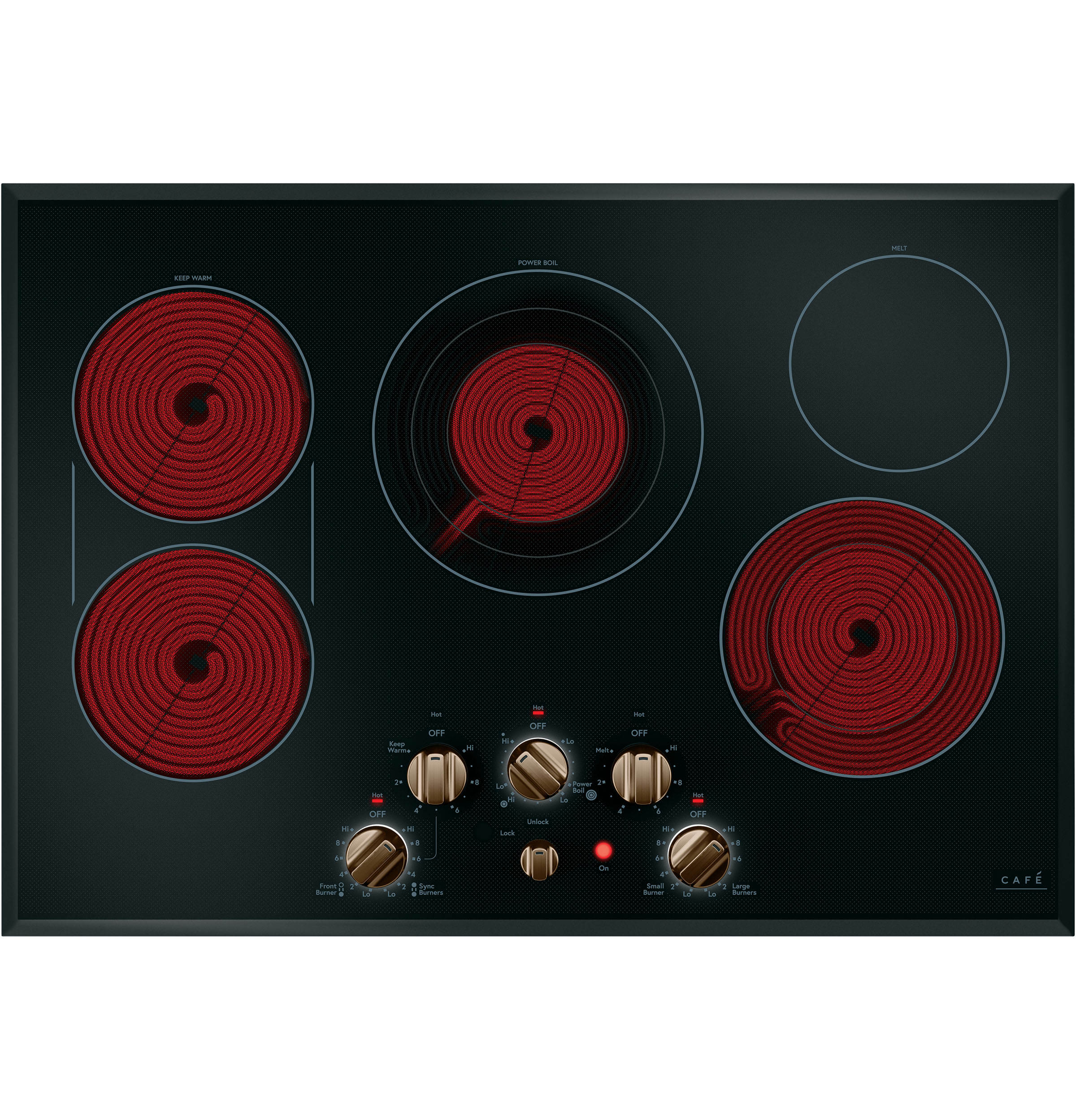 Café 30" Knob-control Electric Cooktop CEP70303MS2
