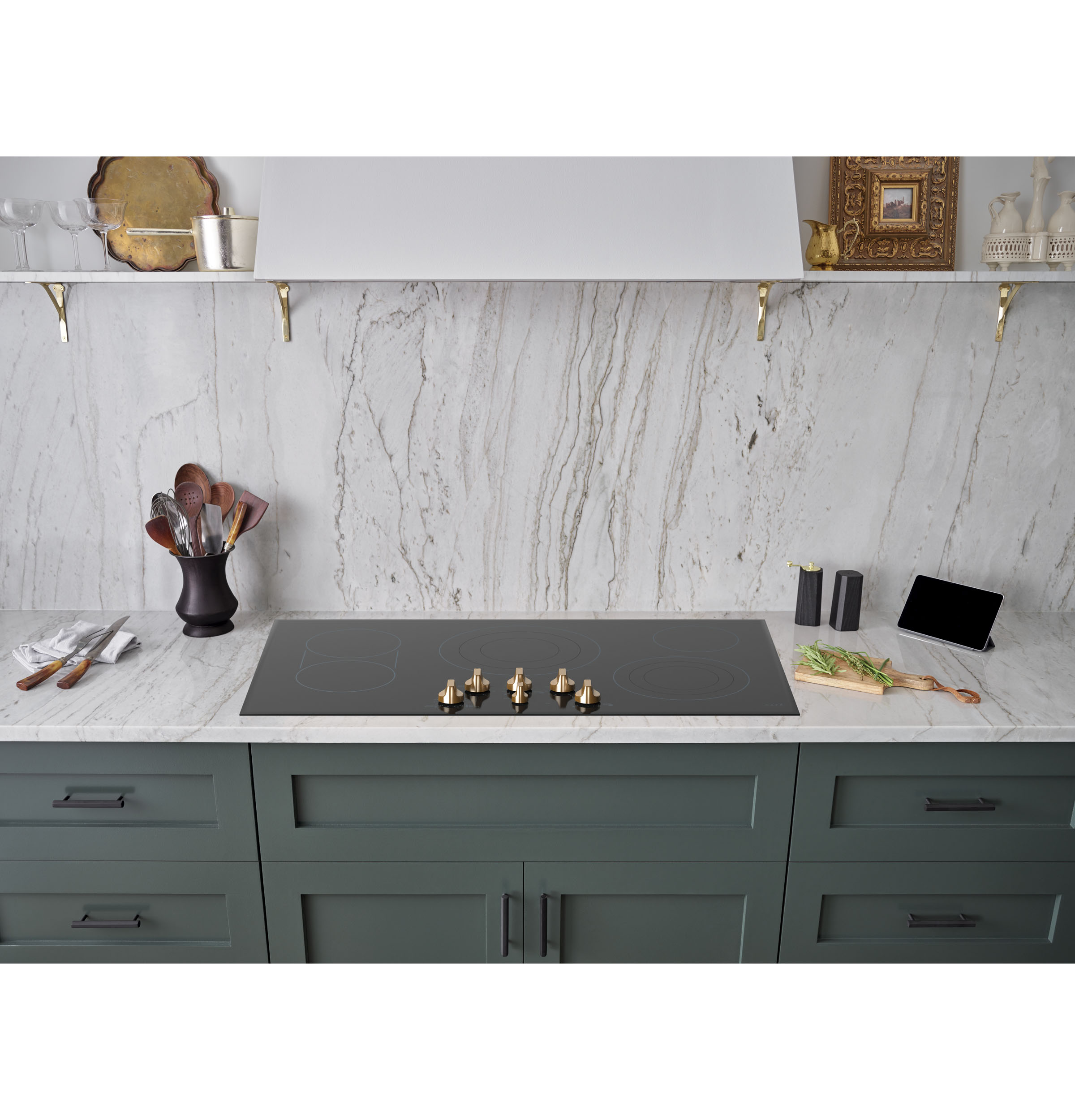 Café 36" Knob-control Electric Cooktop CEP70363MS2