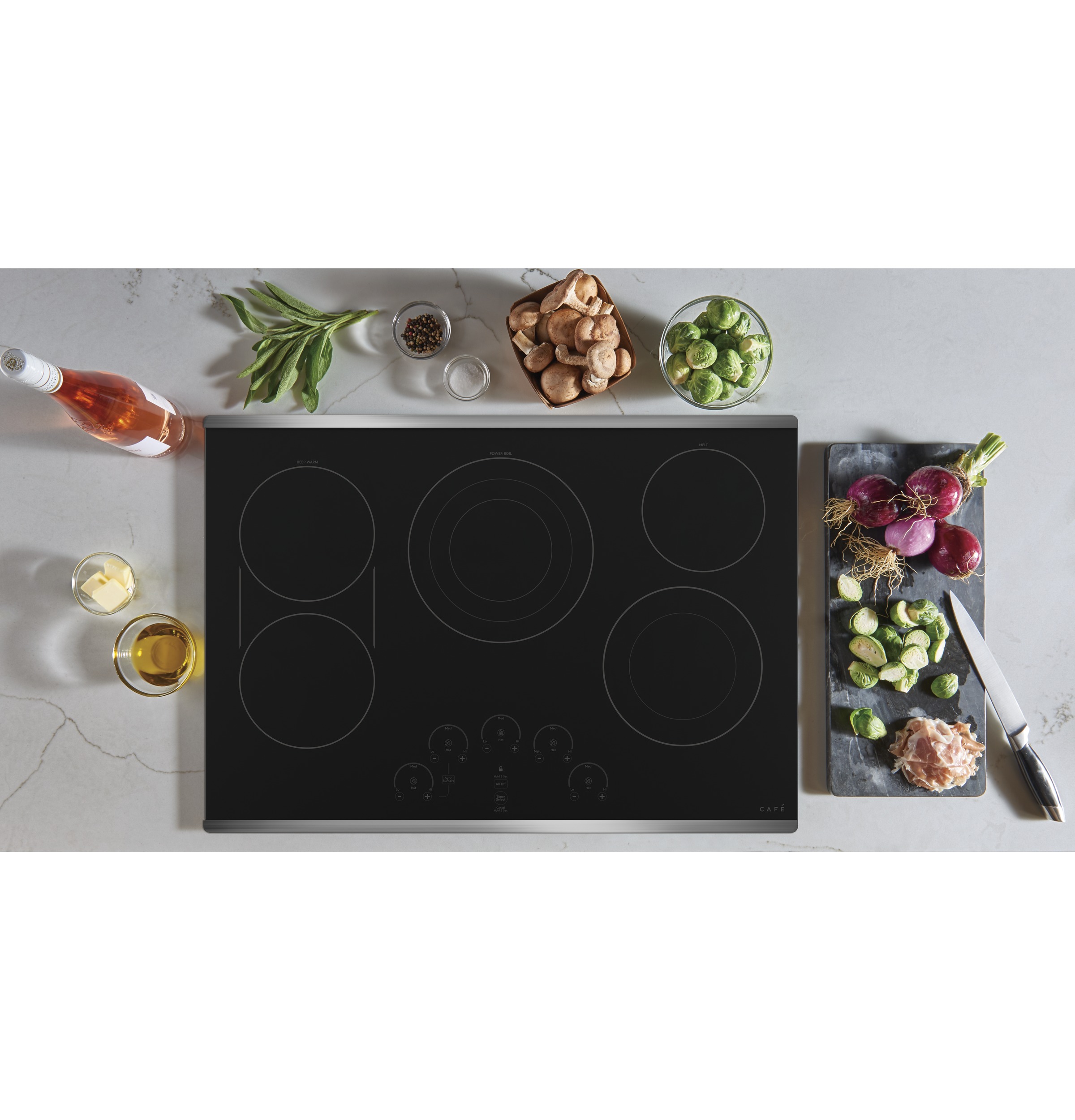 Café 30" Touch-control Electric Cooktop CEP90302NSS