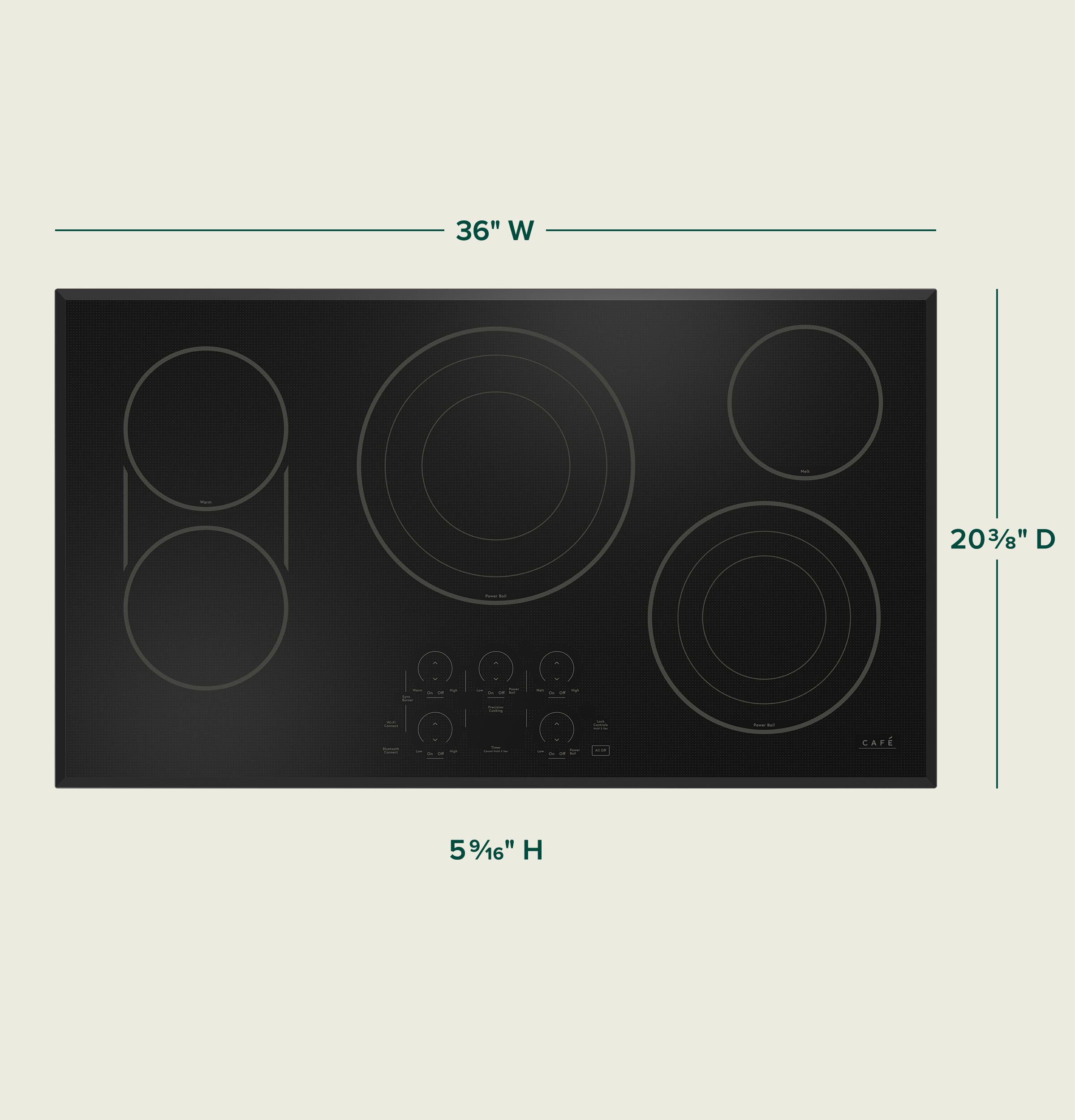 CAFÉ™ 36" Touch-Control Electric Cooktop view 23
