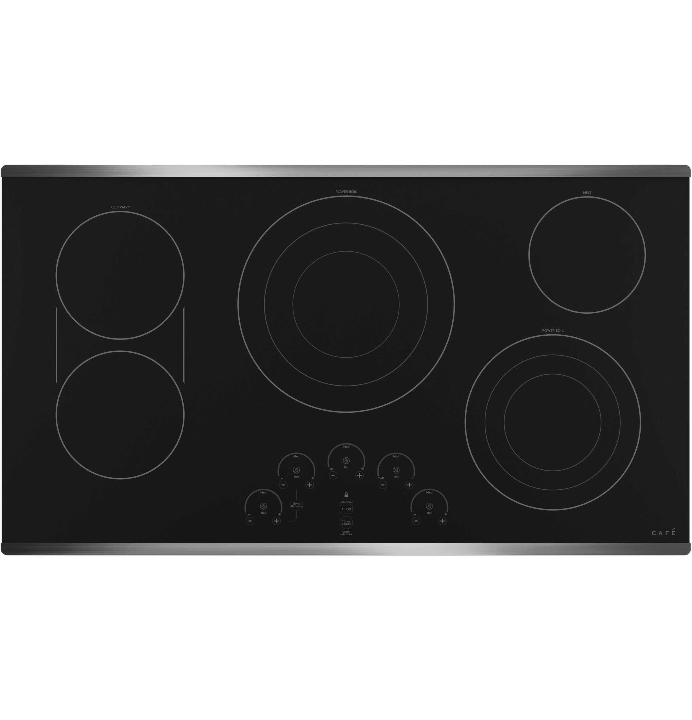 Café 36" Touch-control Electric Cooktop CEP90362NSS