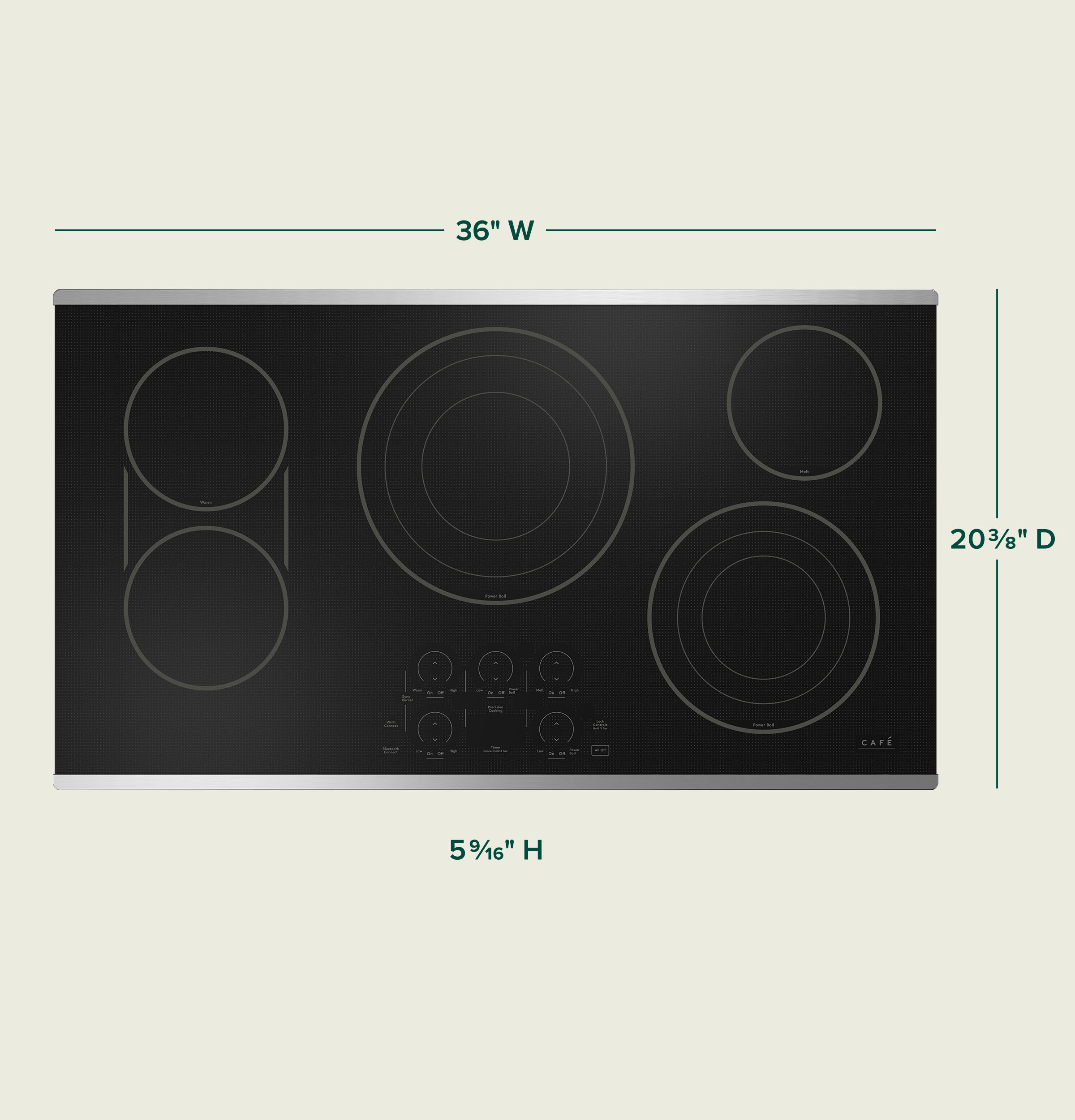 CAFÉ™ 36" Touch-Control Electric Cooktop view 23
