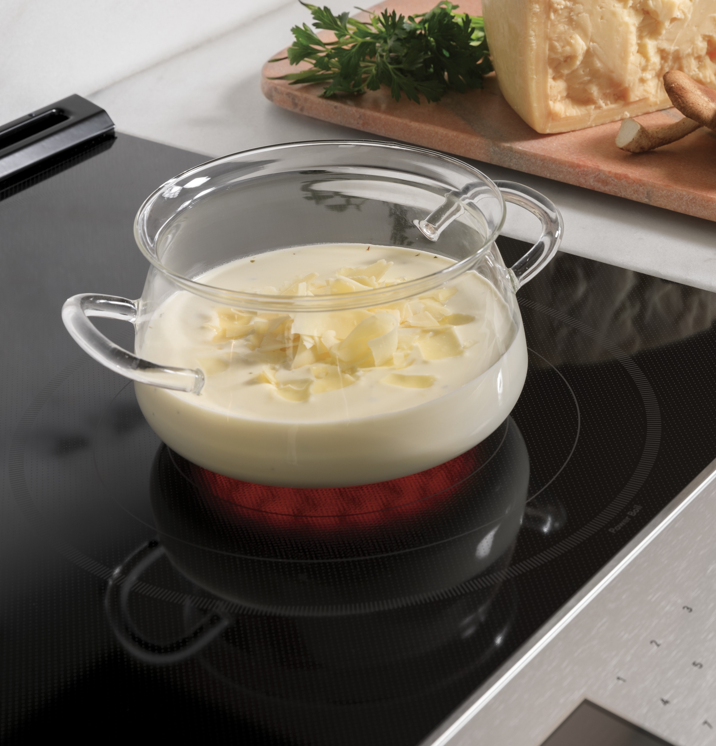 Café 30" Smart Slide-in, Front-control, Radiant And Convection Range In Platinum Glass CES700M2NS5