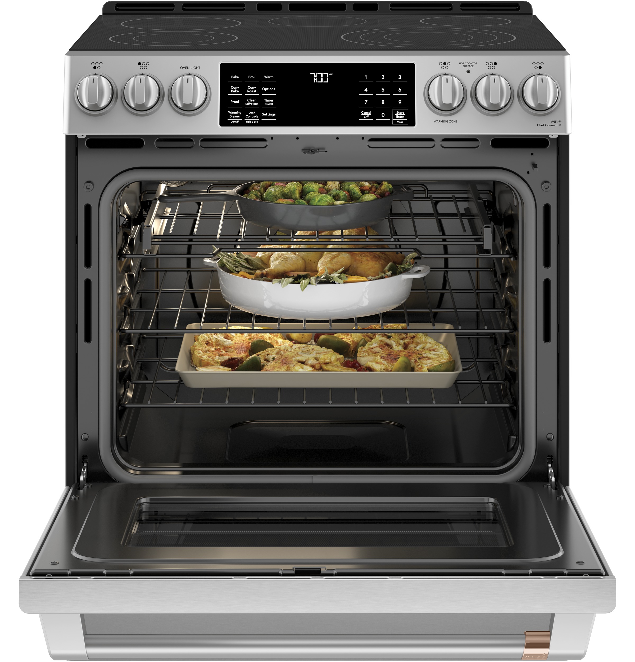 CAFÉ™ 30" Smart Slide-In, Front-Control, Radiant and Convection Range view 26