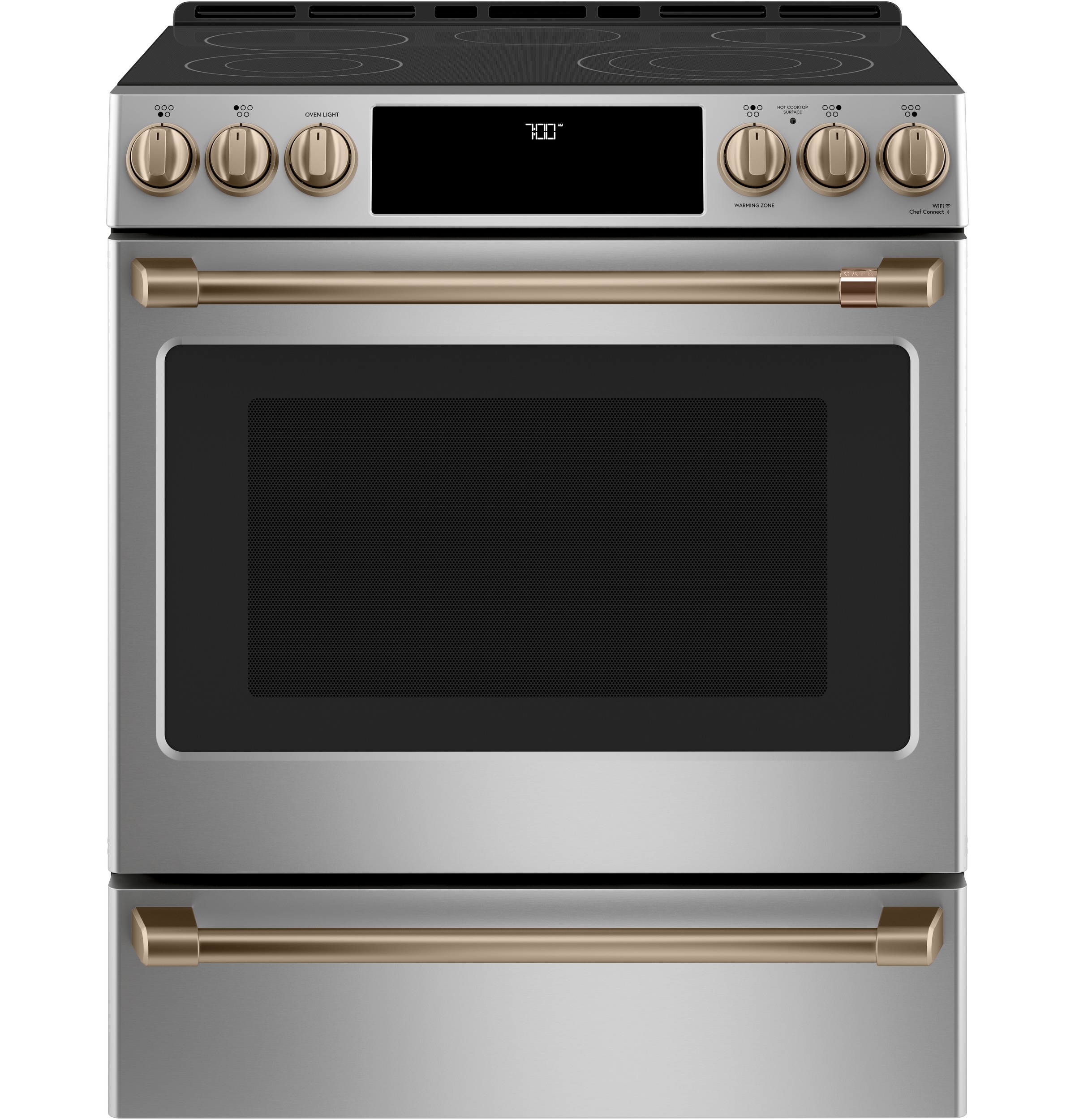 CAFÉ™ 30" Smart Slide-In, Front-Control, Radiant and Convection Range view 4