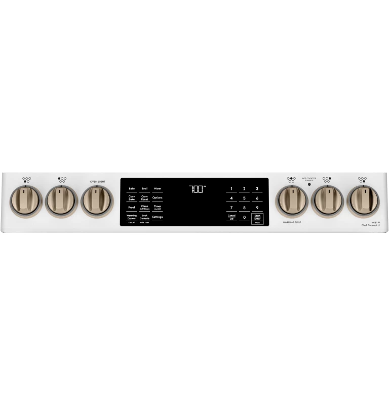 30" Smart Slide-In, Front-Control, Radiant and Convection Range CES700P4MW2
