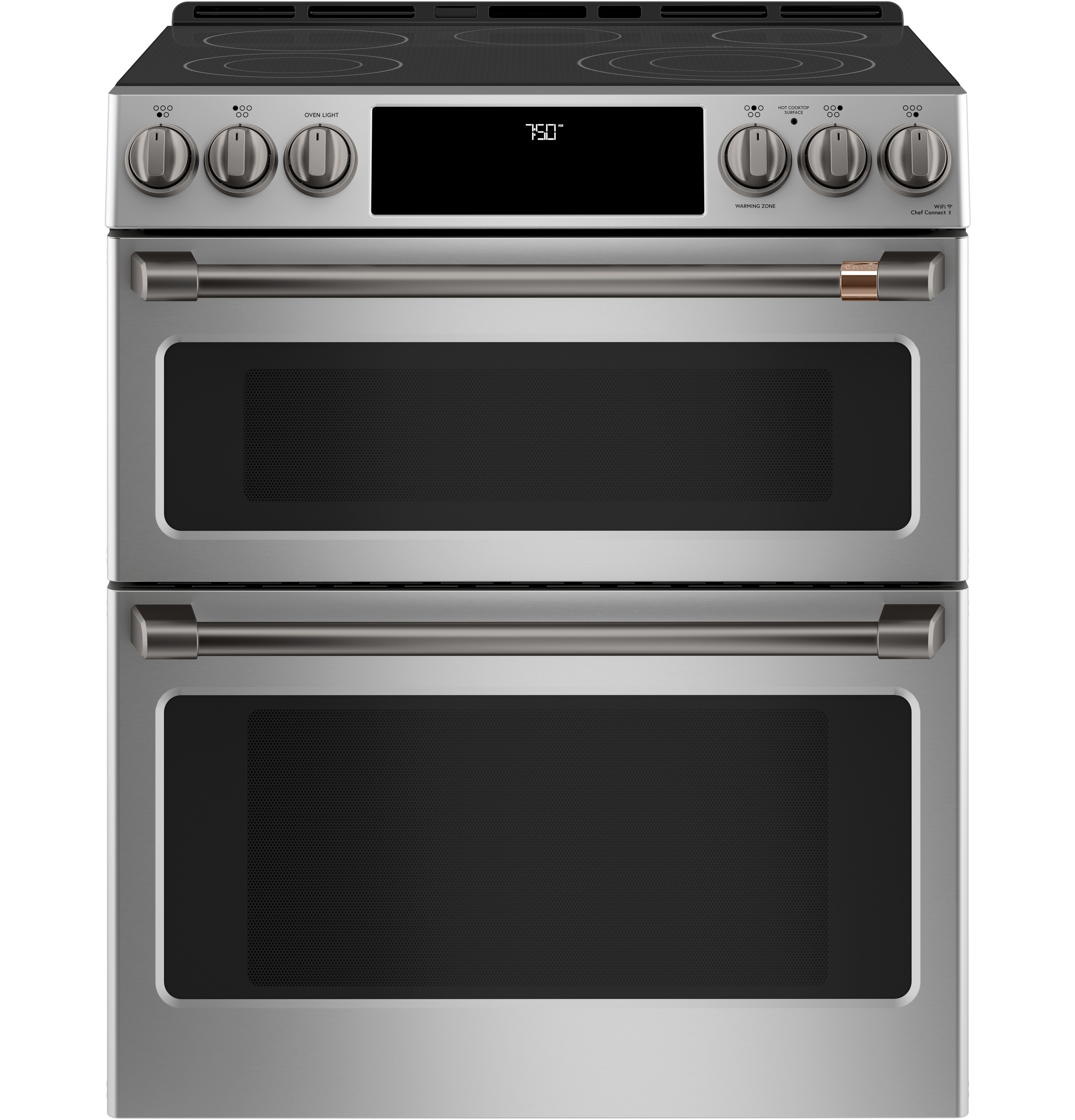 CAFÉ™ 30" Smart Slide-In, Front-Control, Radiant and Convection Double-Oven Range view 5