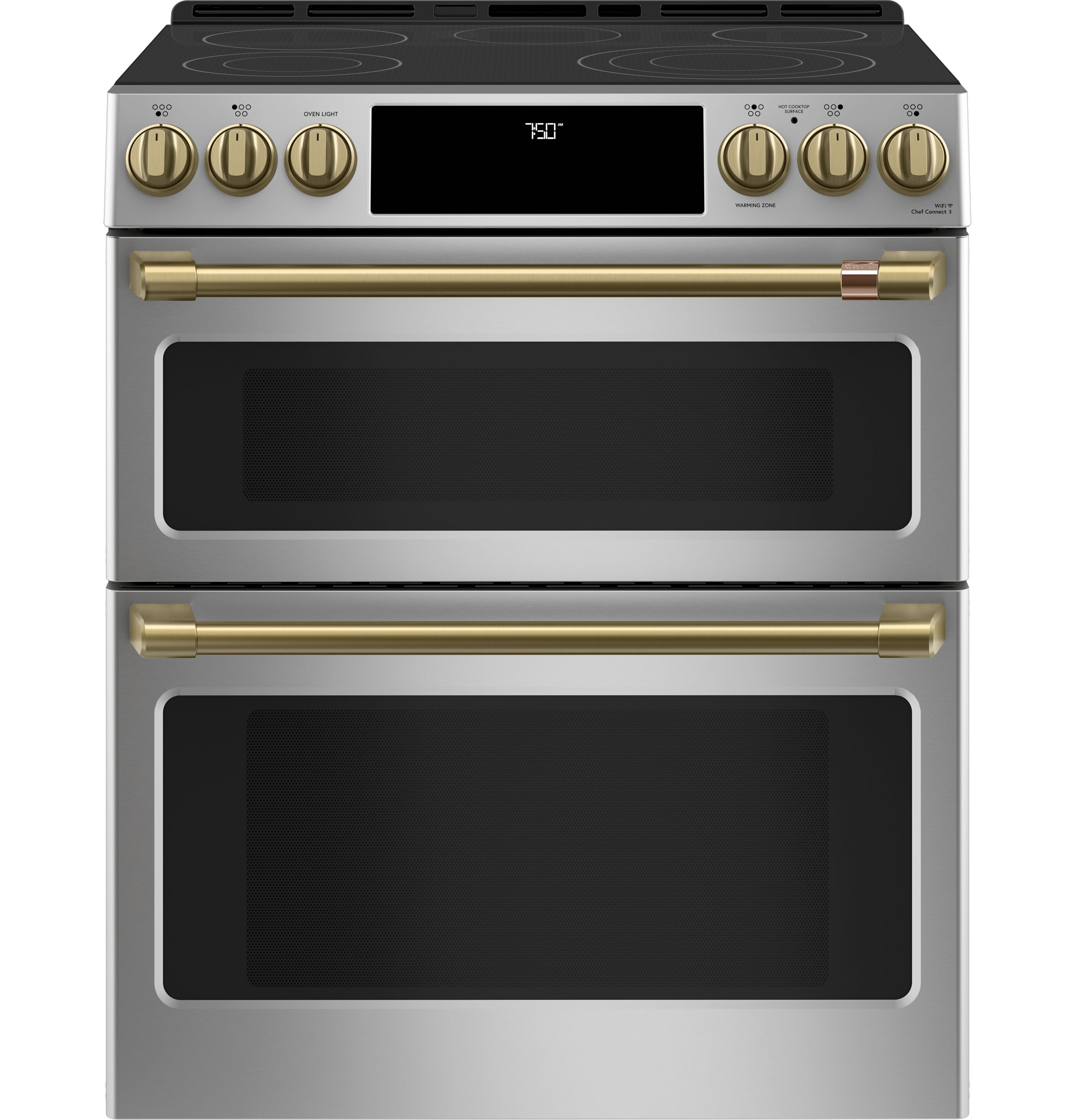 CAFÉ™ 30" Smart Slide-In, Front-Control, Radiant and Convection Double-Oven Range view 3