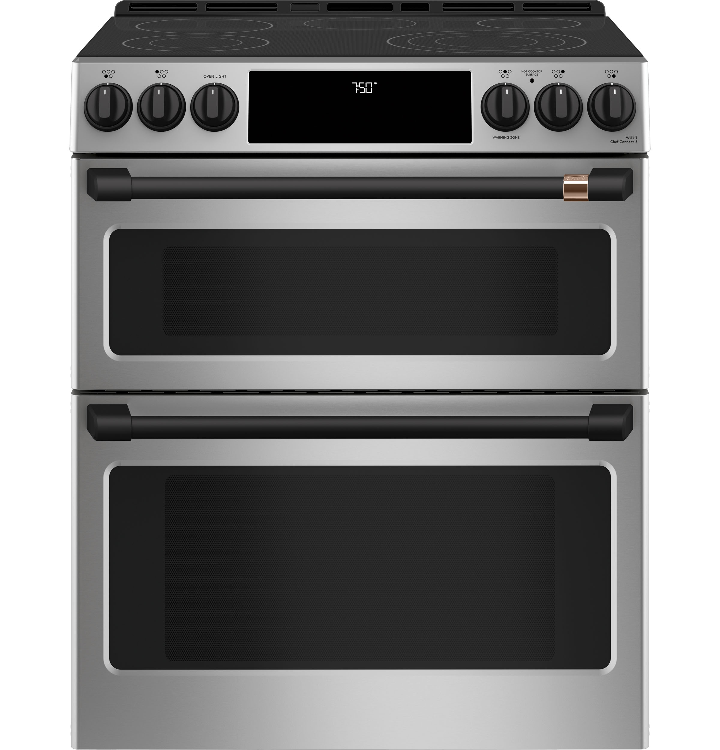 CAFÉ™ 30" Smart Slide-In, Front-Control, Radiant and Convection Double-Oven Range view 27