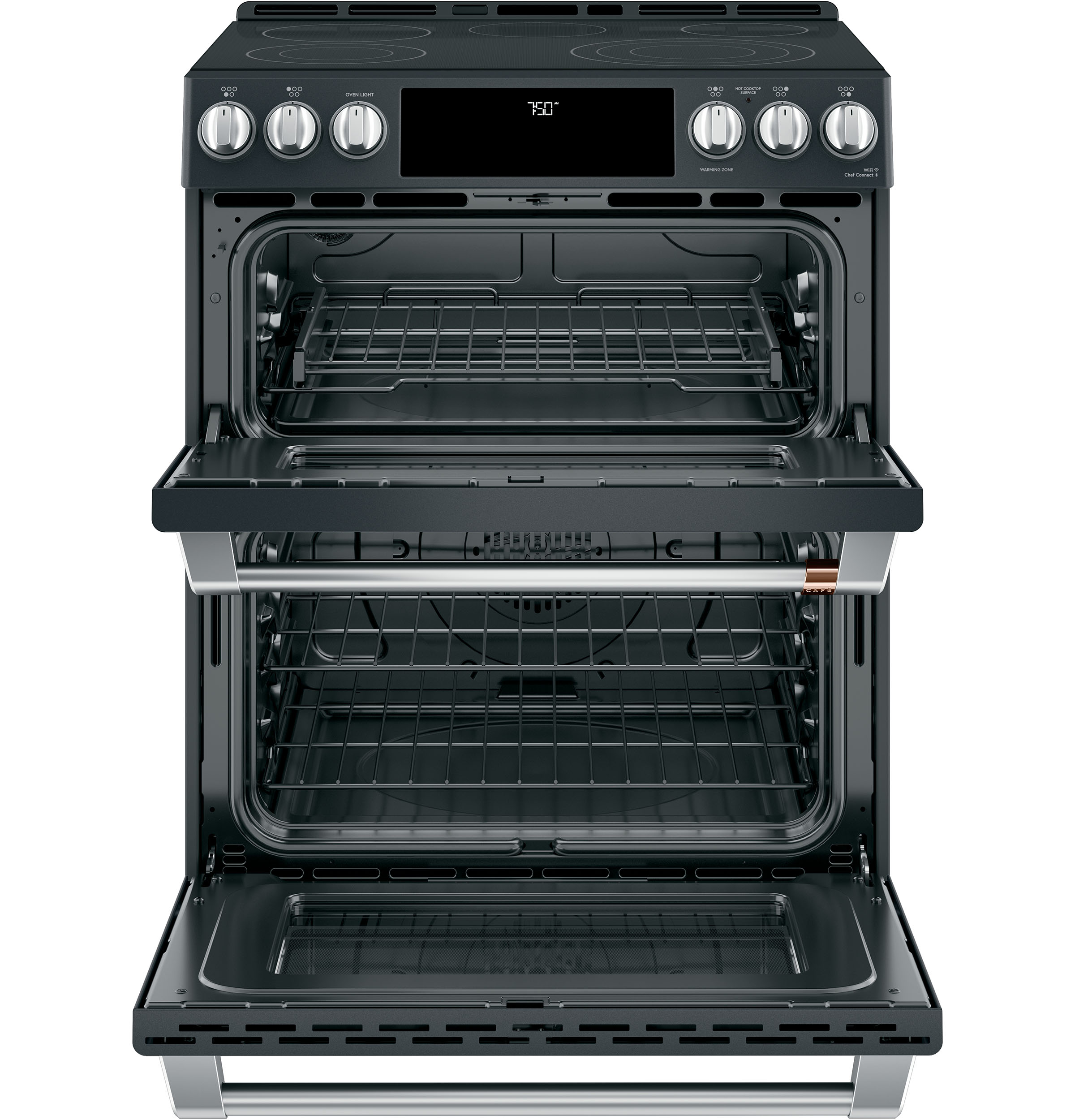 30" Smart Slide-In, Front-Control, Radiant and Convection Double-Oven Range CES750P3MD1