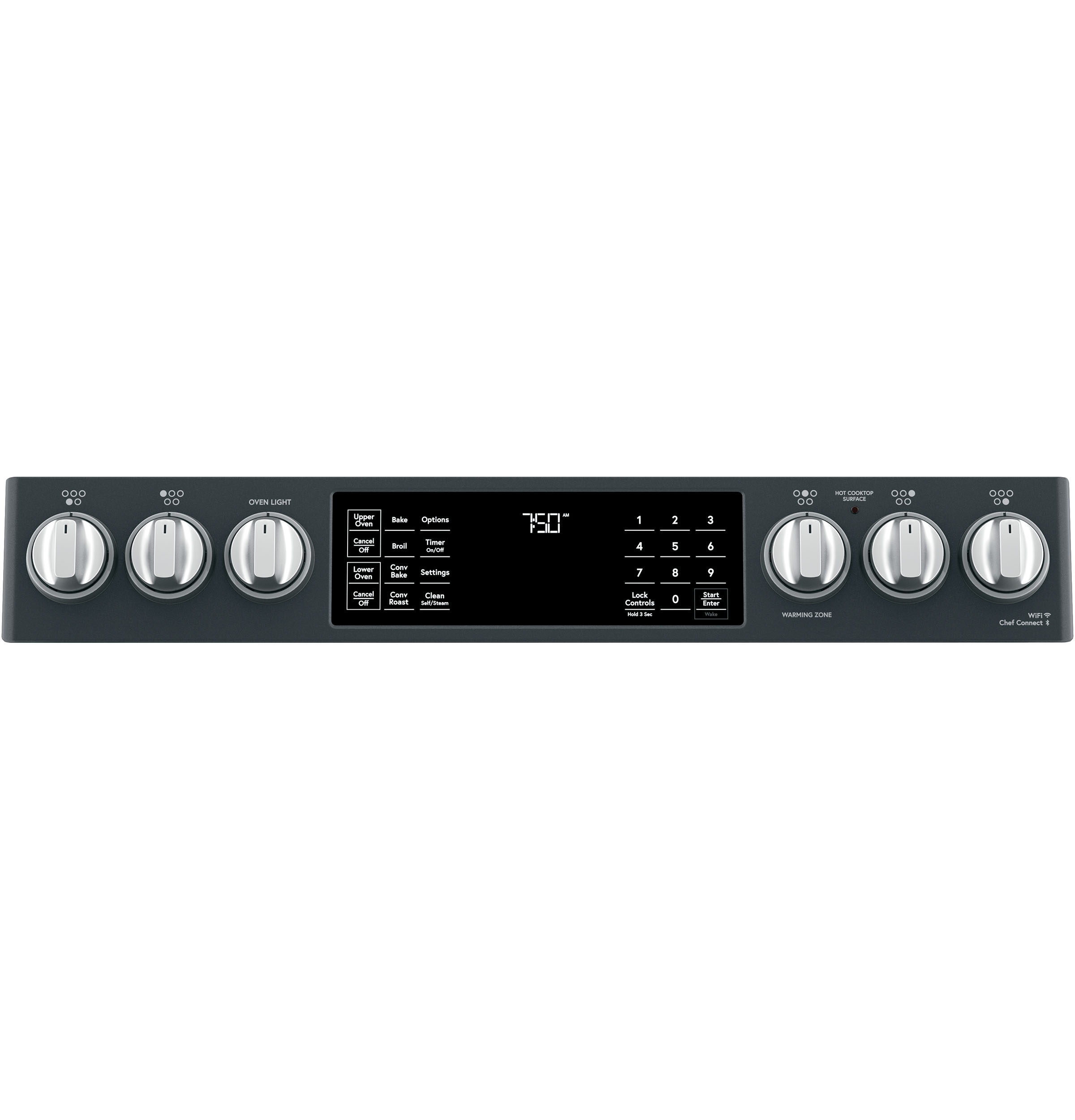 30" Smart Slide-In, Front-Control, Radiant and Convection Double-Oven Range CES750P3MD1