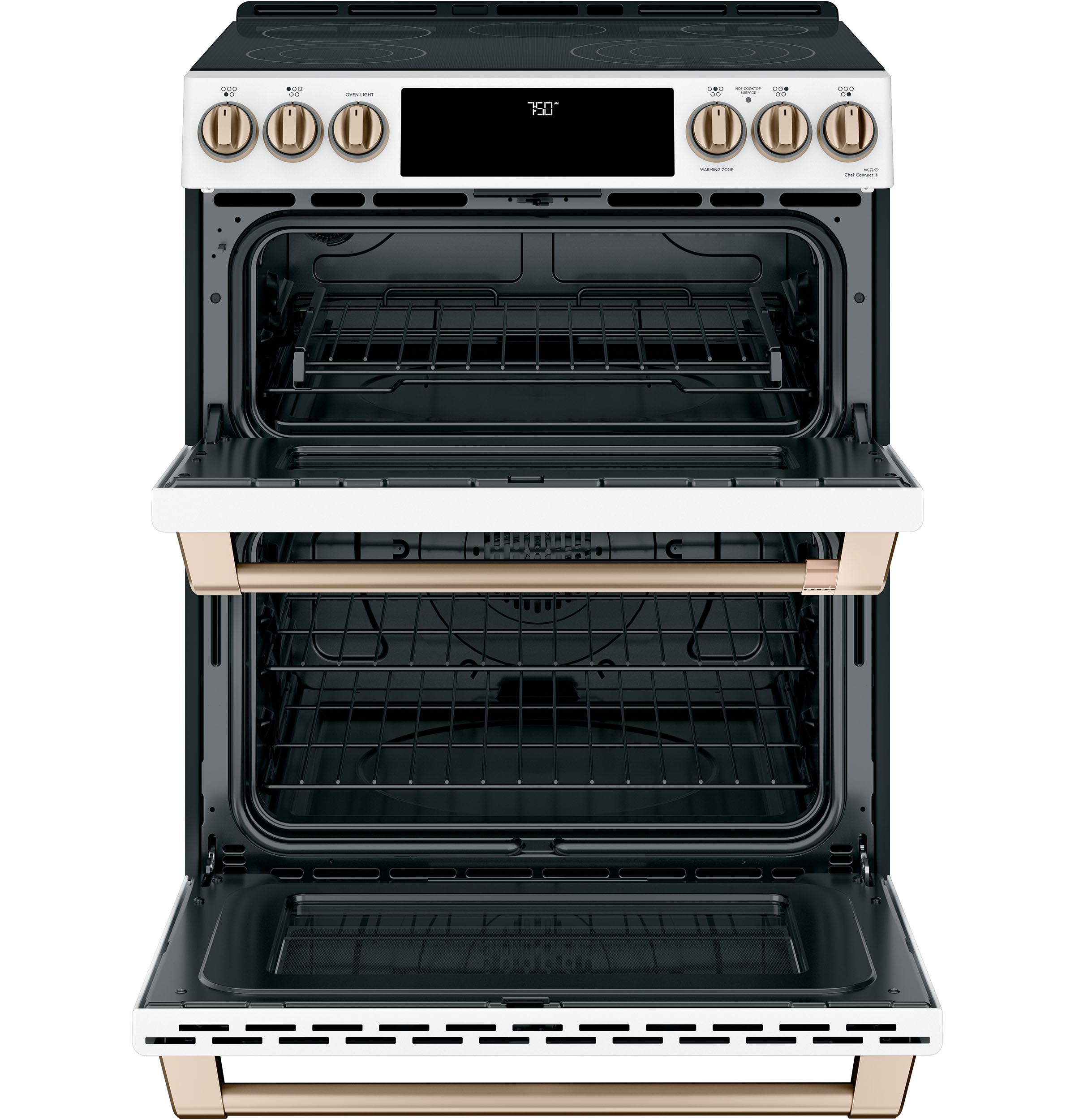 CAFÉ™ 30" Smart Slide-In, Front-Control, Radiant and Convection Double-Oven Range view 26