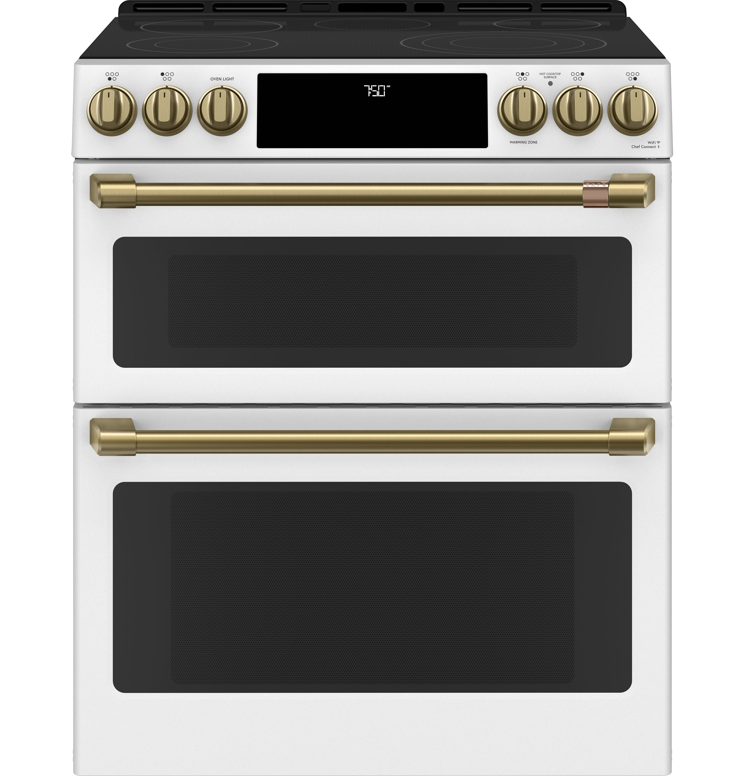 CAFÉ™ 30" Smart Slide-In, Front-Control, Radiant and Convection Double-Oven Range view 3