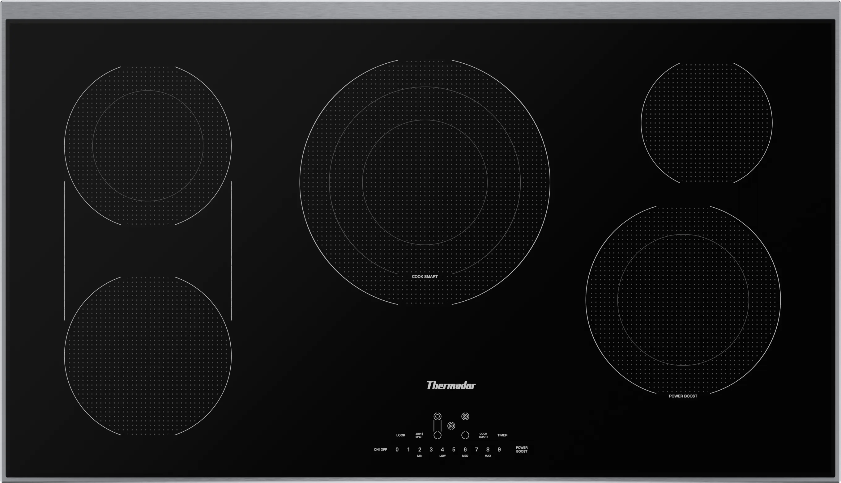 Touch Control Electric Cooktop 36 Surface Mount With Frame CET366YB