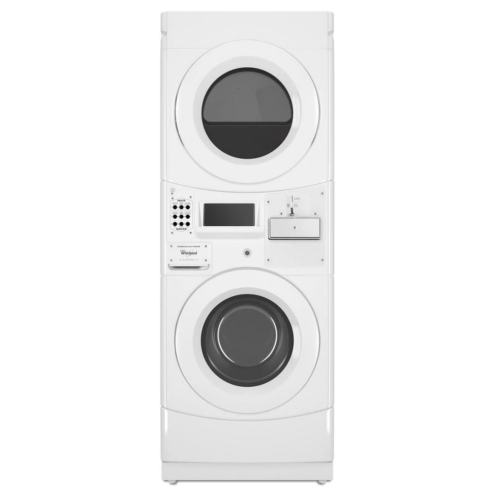 Commercial Electric Stack Washer/Dryer, Coin Equipped view 2