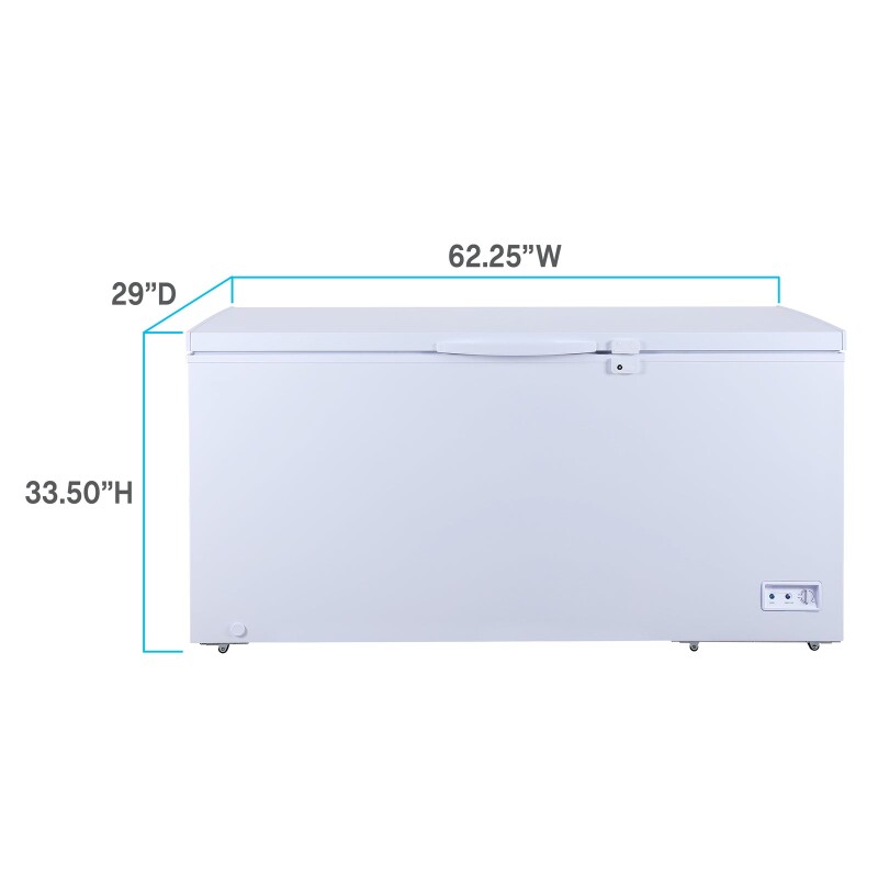 Avanti 17.2 cu. ft. Garage Ready Chest Freezer, White CF171F0WA, product image 4 of 9