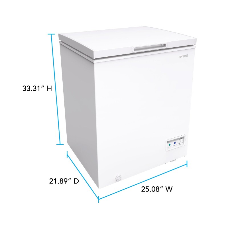 Avanti 5.0 cu. ft. Garage Ready Convertible Chest Freezer view 7