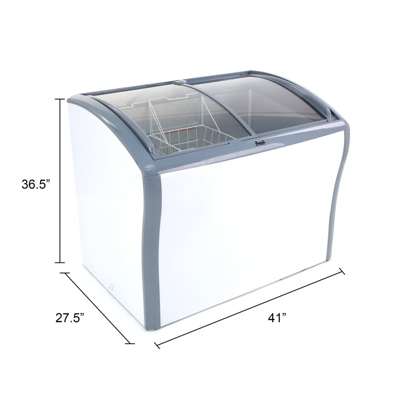 Avanti 9.5 cu. ft. Commercial Glass Top Freezer or Refrigerator view 3