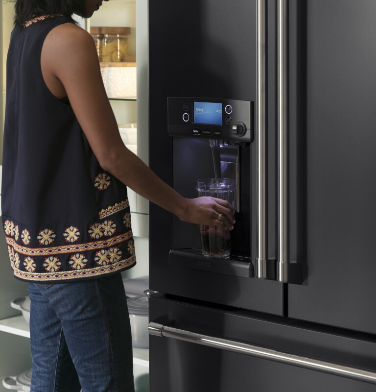 Café Series 27.8 Cu. Ft. French-door Refrigerator With Keurig K-cup Brewing System CFE28UELDS