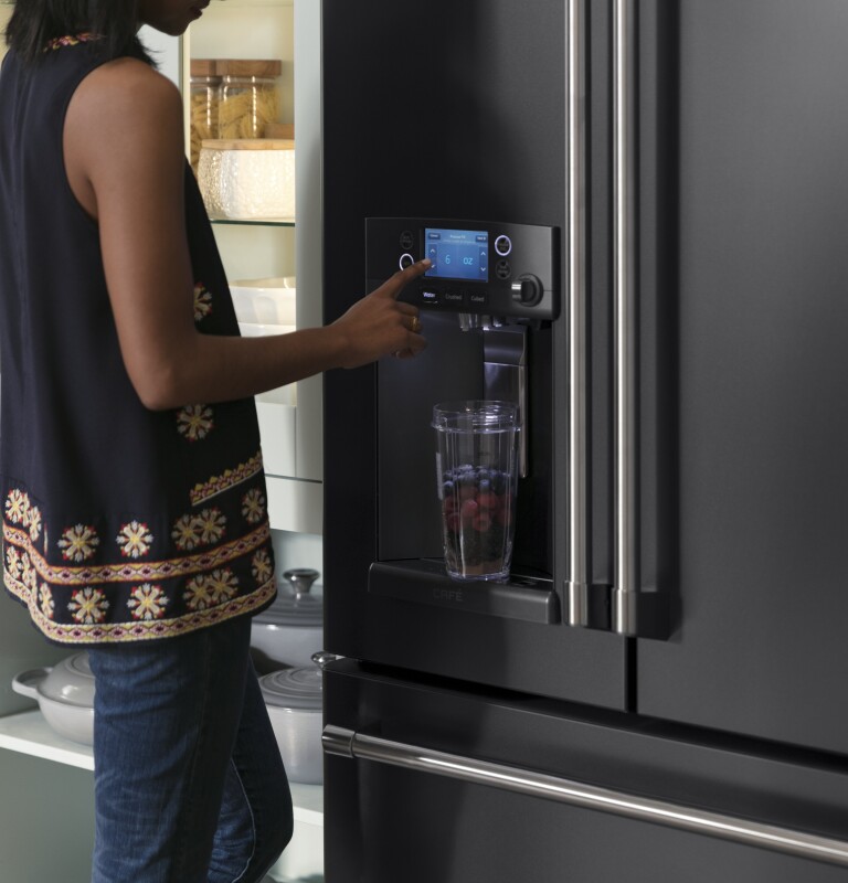 Café Series 27.8 Cu. Ft. French-door Refrigerator With Keurig K-cup Brewing System CFE28UELDS