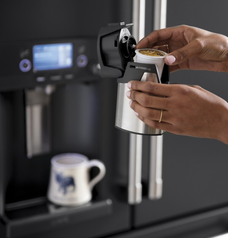 Café Series 27.8 Cu. Ft. French-door Refrigerator With Keurig K-cup Brewing System CFE28UELDS