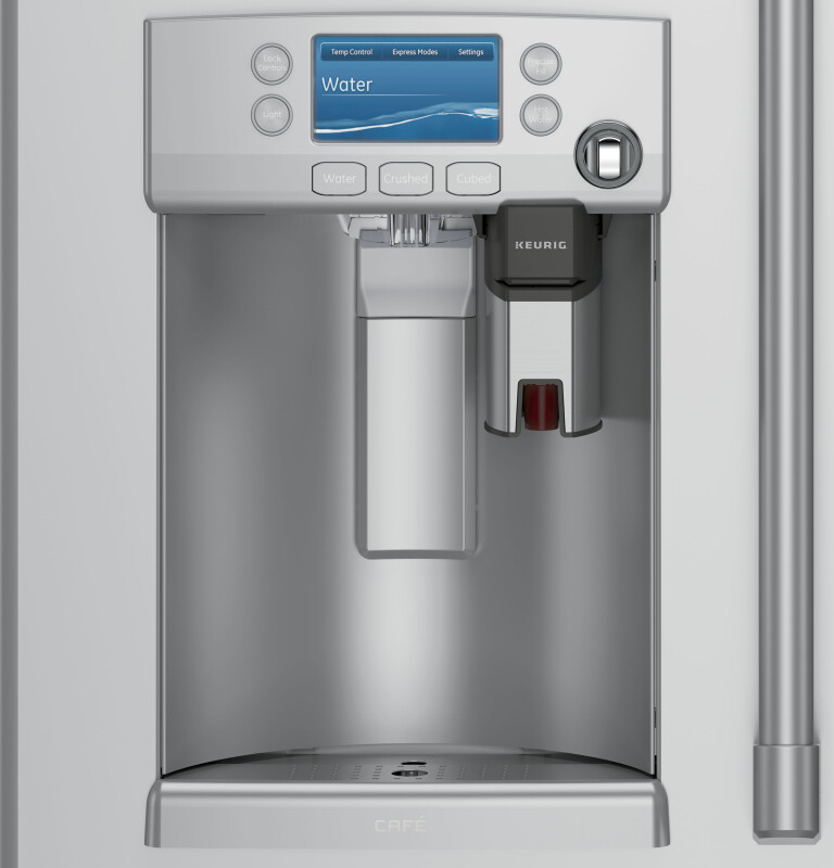 Café Series 27.8 Cu. Ft. French-door Refrigerator With Keurig K-cup Brewing System CFE28USHSS