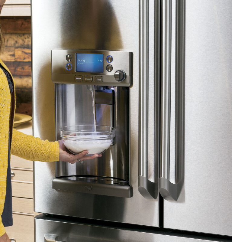 Café Series 27.8 Cu. Ft. French-door Refrigerator With Keurig K-cup Brewing System CFE28USHSS