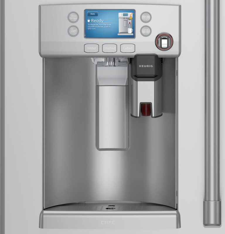 Café Series 27.8 Cu. Ft. French-door Refrigerator With Keurig K-cup Brewing System CFE28USHSS