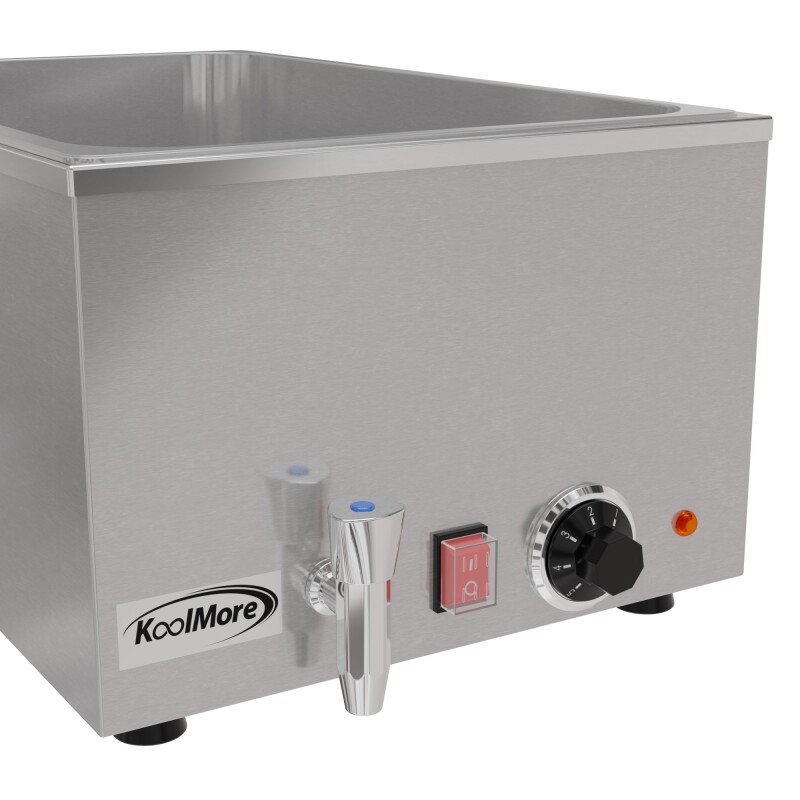 21 Qt. One-Section Electric Countertop Food Warmer With Faucet CFW1T, product image 3 of 10
