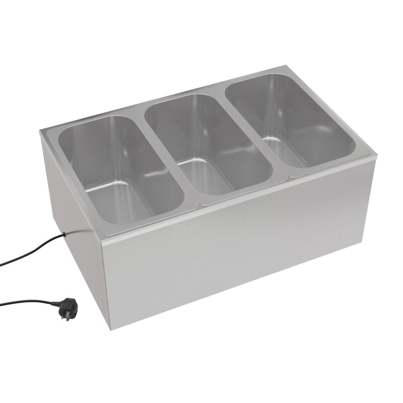 6 Qt. Three-Section Electric Countertop Food Warmer CFW3, product image 3 of 10