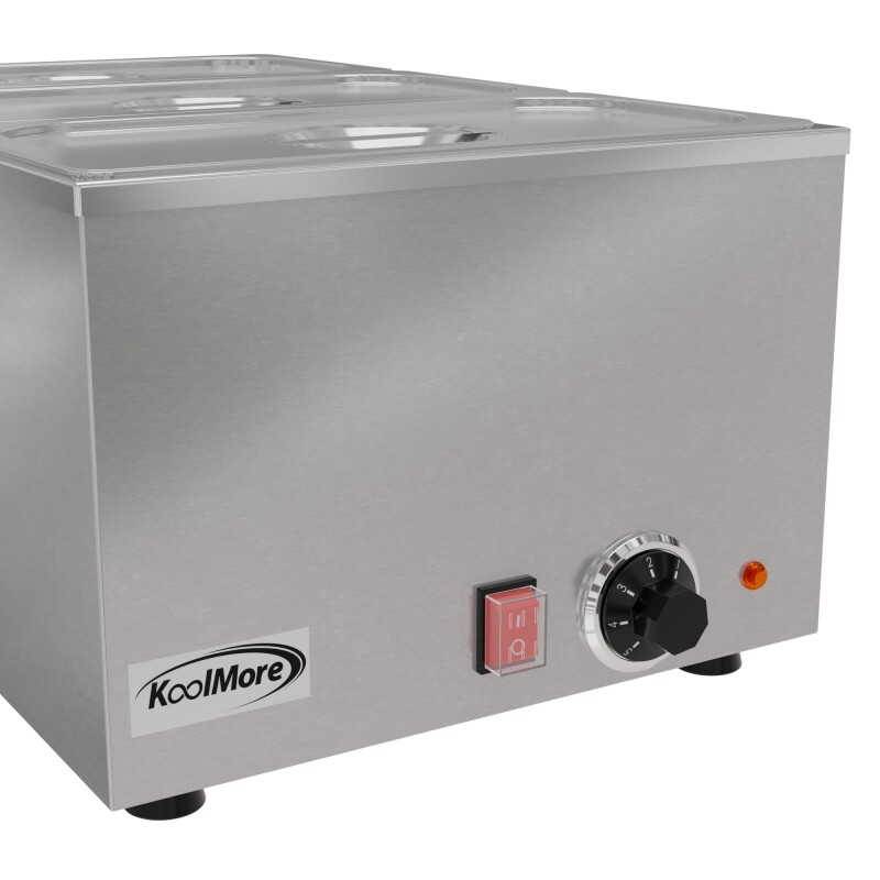 6 Qt. Three-Section Electric Countertop Food Warmer CFW3, product image 4 of 10