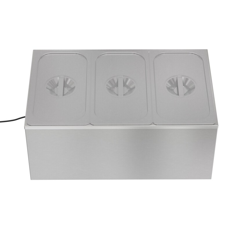 6 Qt. Three-Section Electric Countertop Food Warmer CFW3, product image 5 of 10
