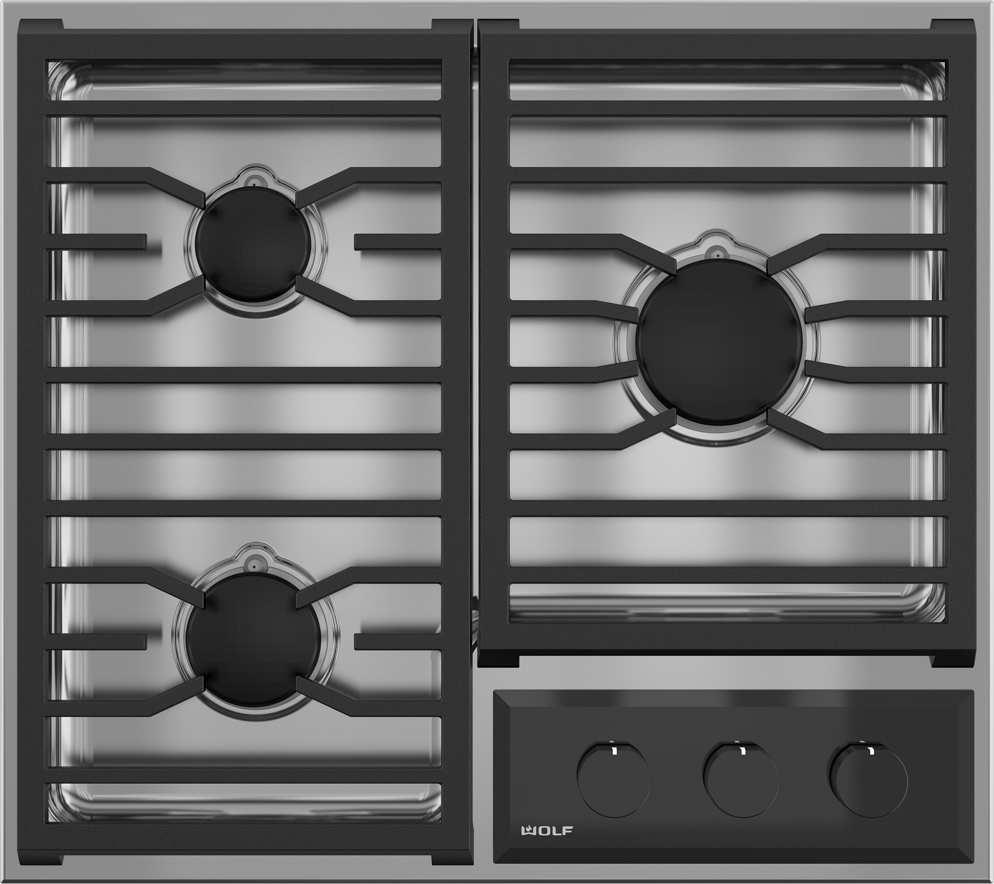24" Transitional Framed Gas Cooktop CG243TFSLP