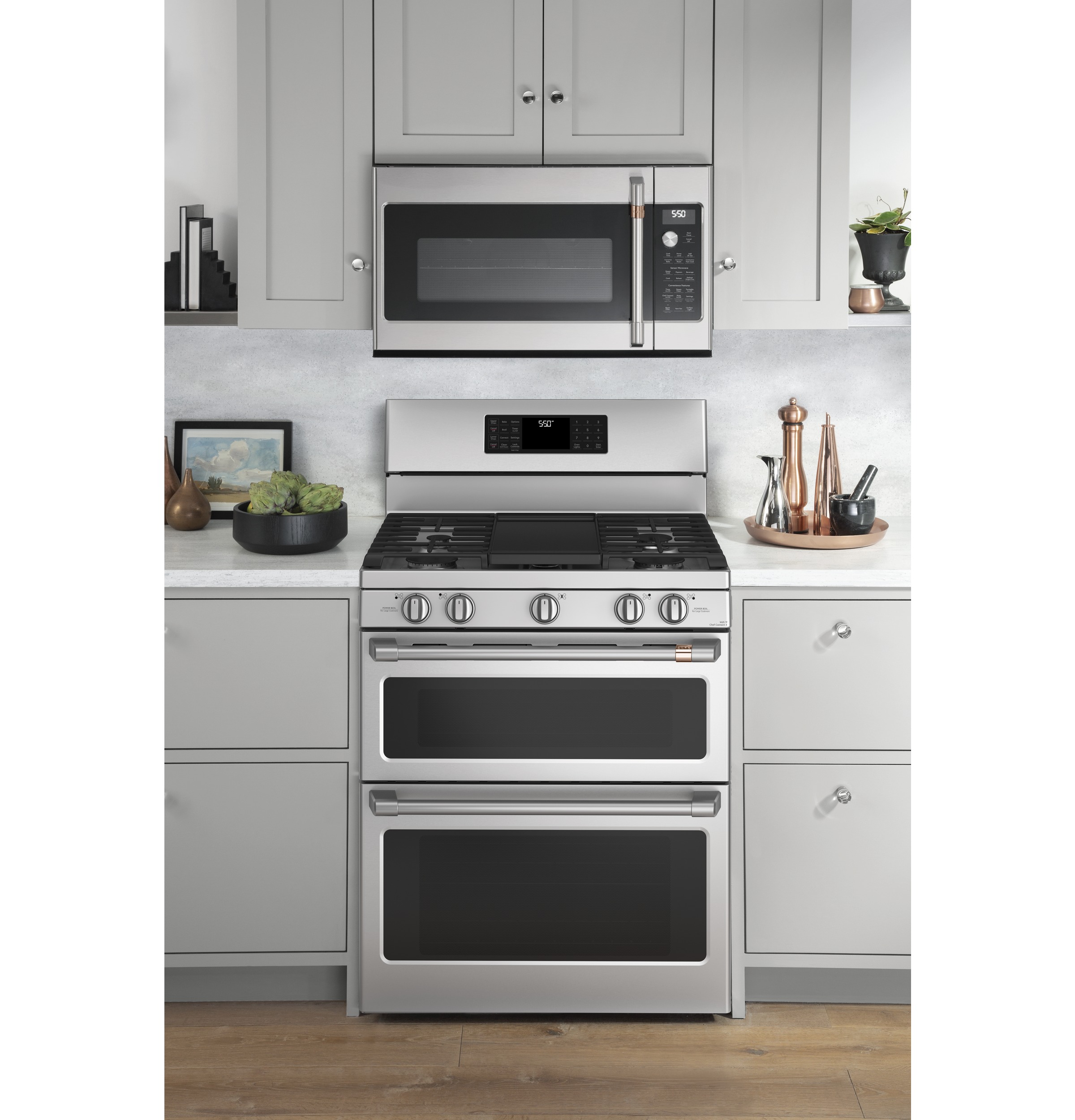 Café 30" Smart Free-standing Gas Double-oven Range With Convection CGB550P2MS1