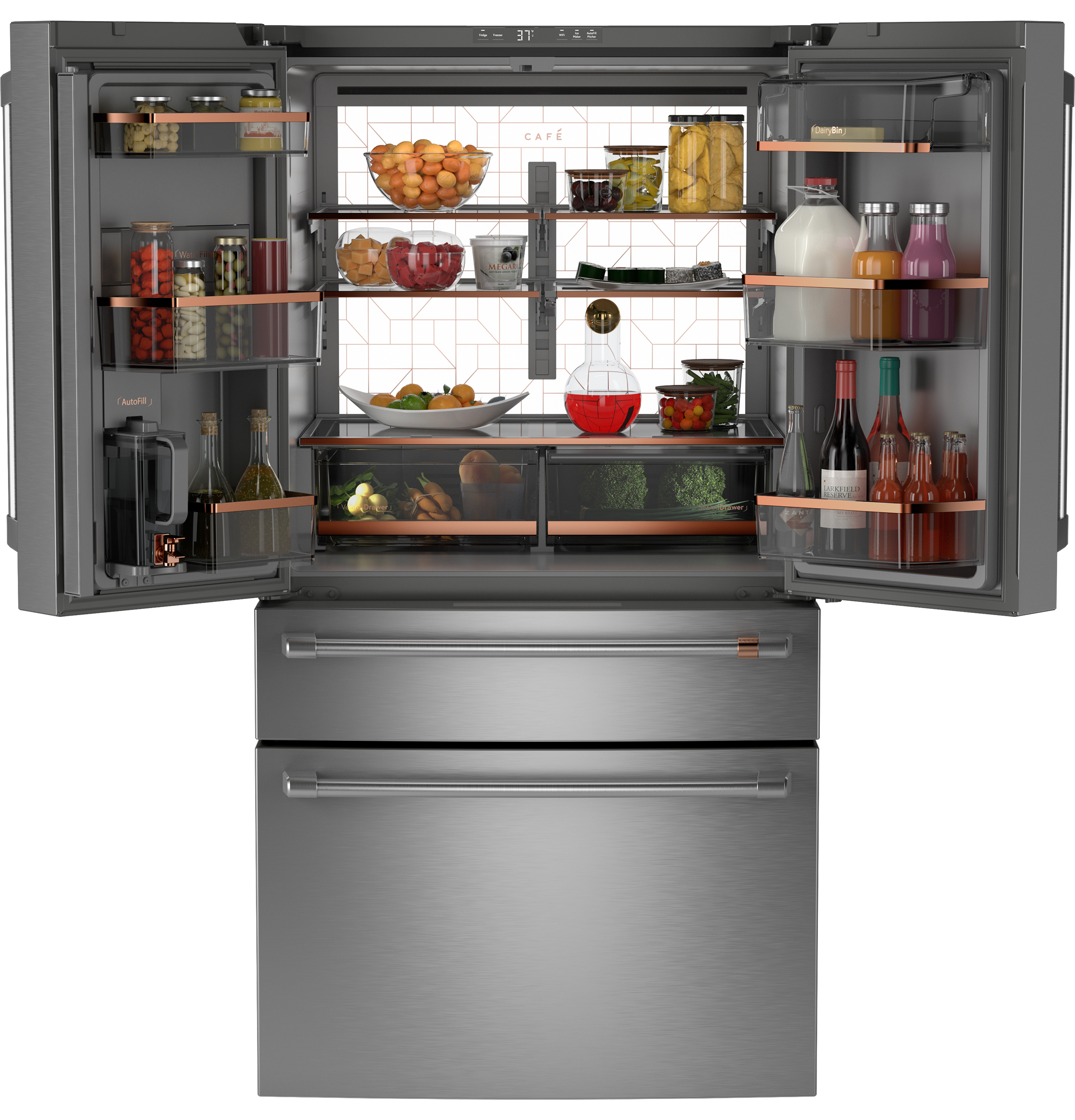 CAFÉ™ ENERGY STAR® 28.7 Cu. Ft. Smart 4-Door French-Door Refrigerator With Dual-Dispense AutoFill Pitcher view 28