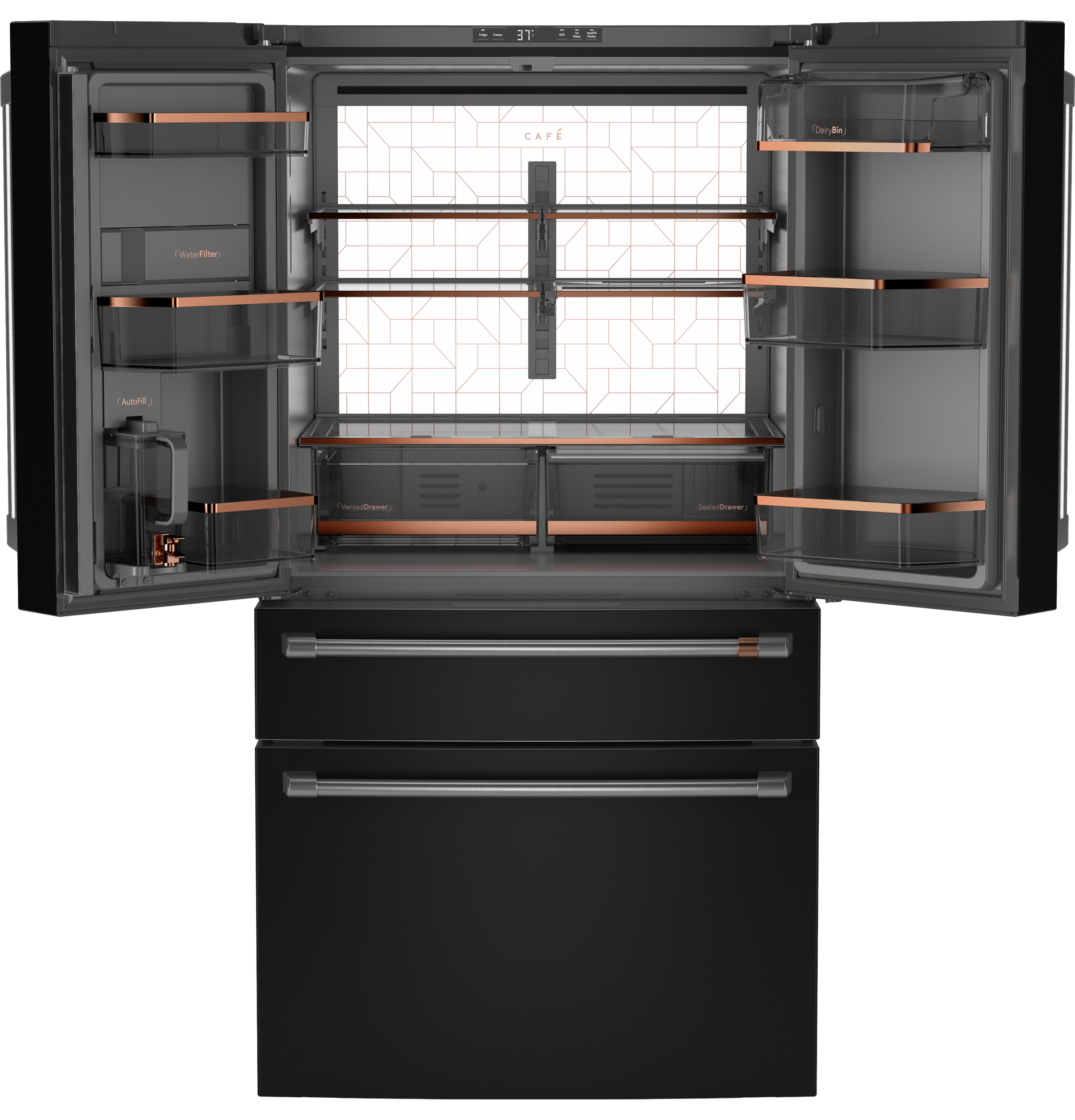 CAFÉ™ ENERGY STAR® 28.7 Cu. Ft. Smart 4-Door French-Door Refrigerator With Dual-Dispense AutoFill Pitcher view 31