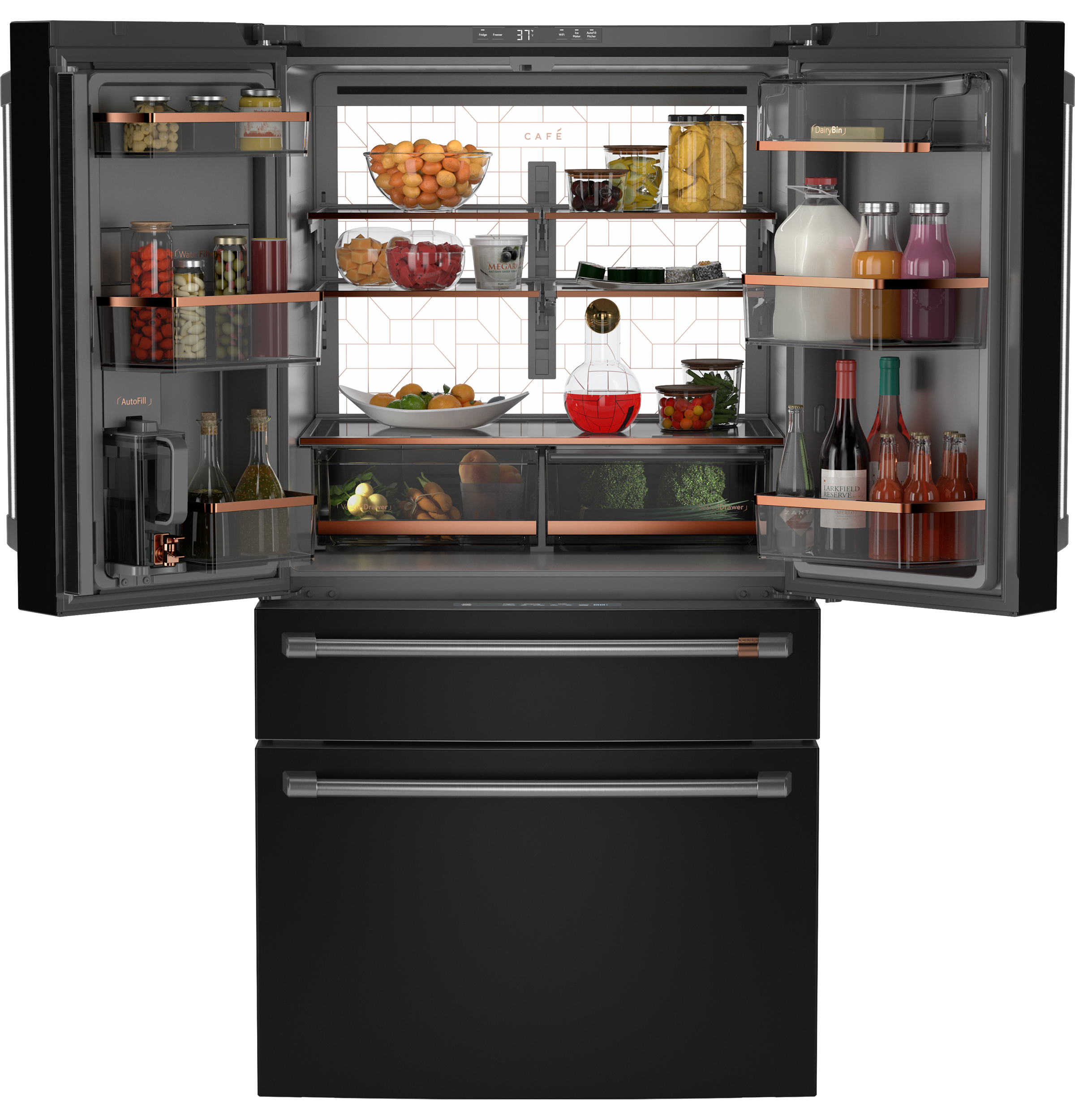 CAFÉ™ ENERGY STAR® 28.7 Cu. Ft. Smart 4-Door French-Door Refrigerator With Dual-Dispense AutoFill Pitcher view 30