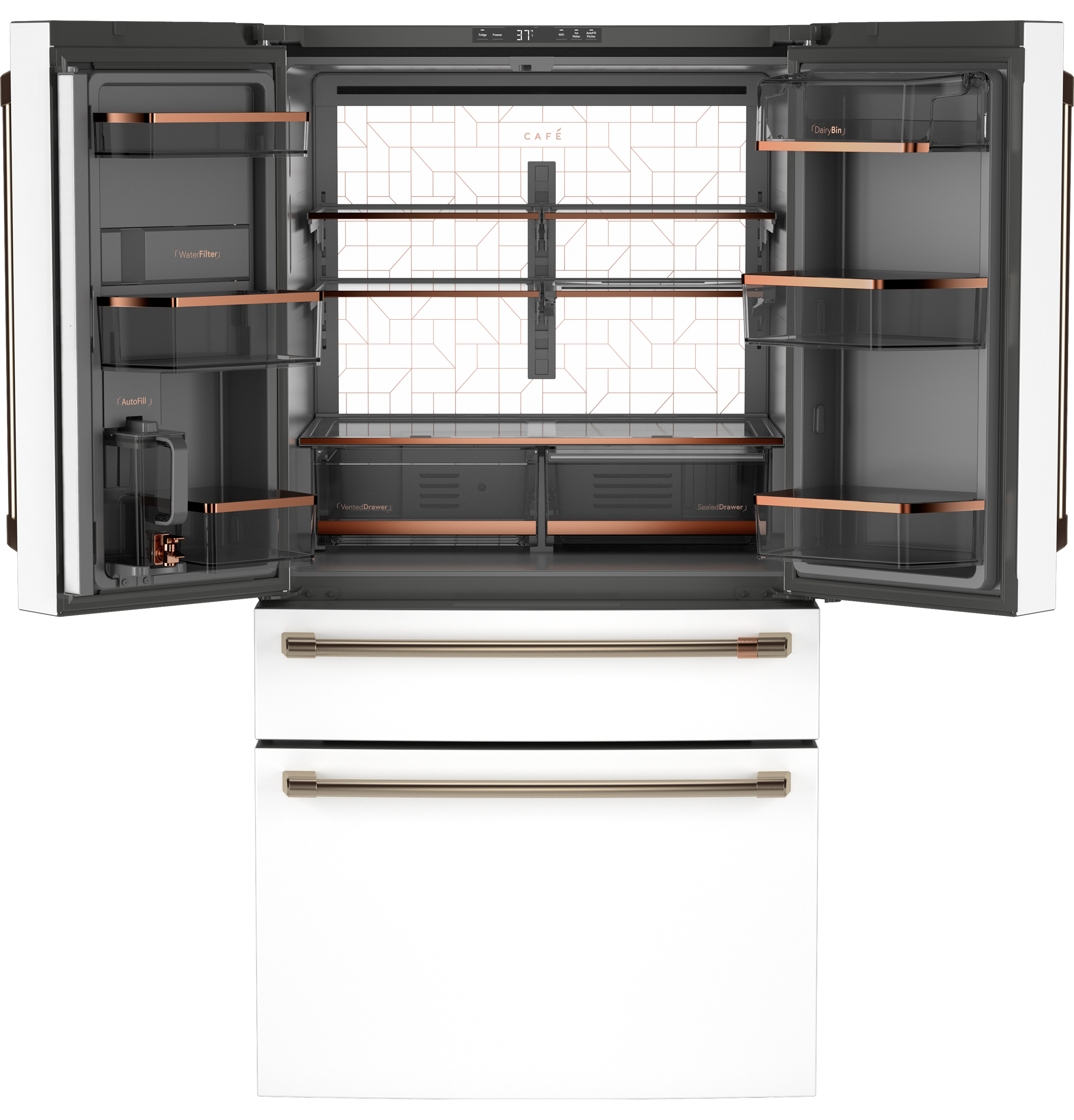 CAFÉ™ ENERGY STAR® 28.7 Cu. Ft. Smart 4-Door French-Door Refrigerator With Dual-Dispense AutoFill Pitcher view 21