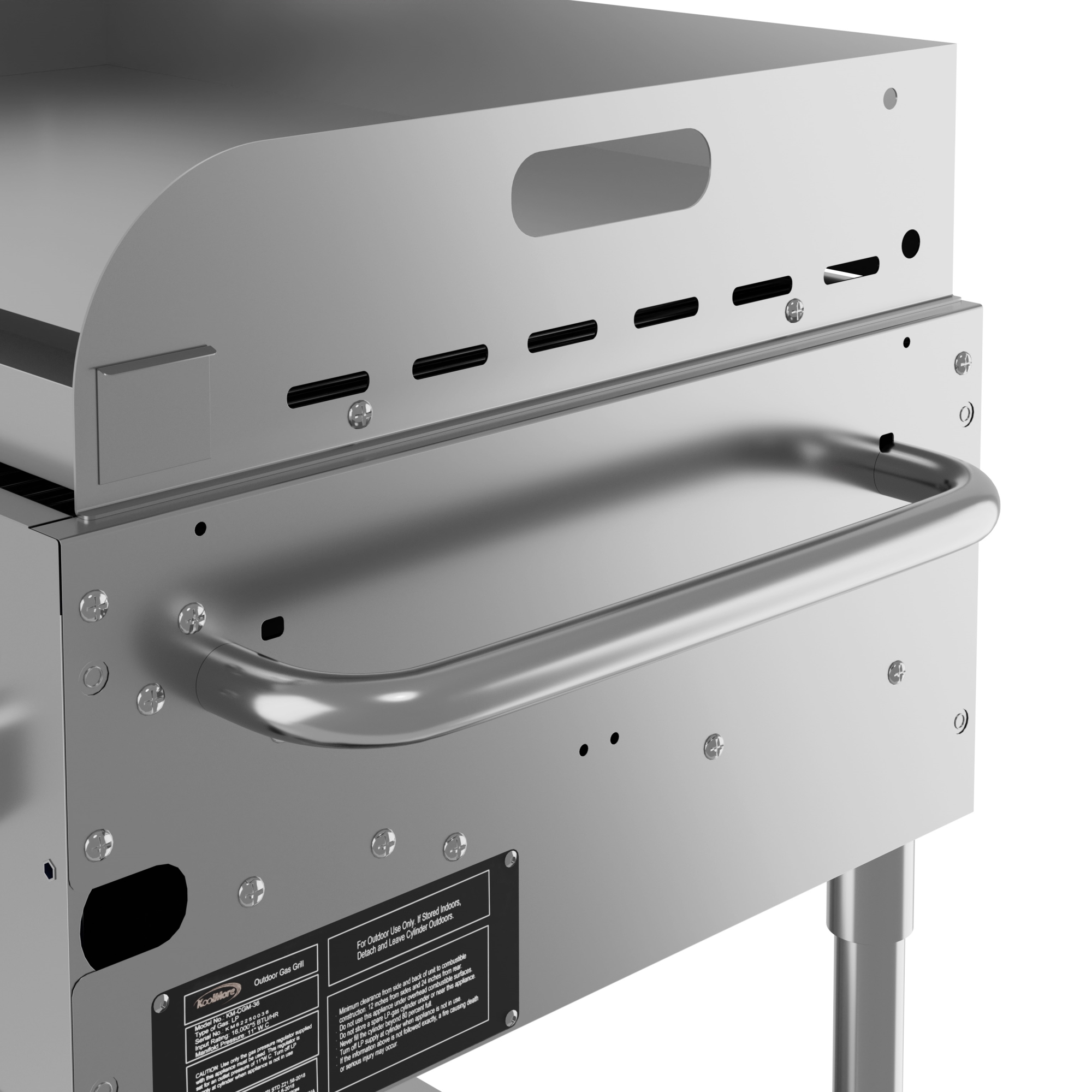 36 in. Commercial Outdoor Propane Grill with Griddle in Stainless-Steel, ETL Listed CGKIT336G