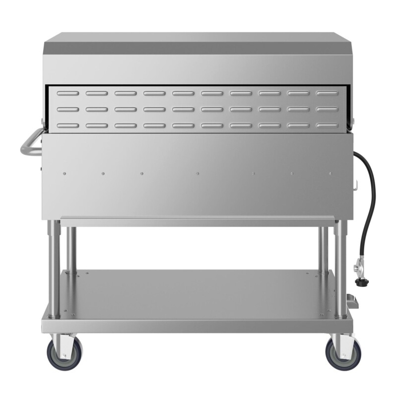 48 in. Commercial Outdoor Propane Gas Grill with Roll Dome Cover, ETL Listed in Stainless-Steel CGKIT448D, product image 9 of 13