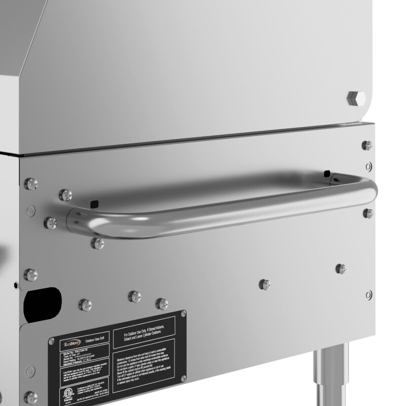 48 in. Commercial Outdoor Propane Gas Grill with Roll Dome Cover, ETL Listed in Stainless-Steel CGKIT448D, product image 10 of 13