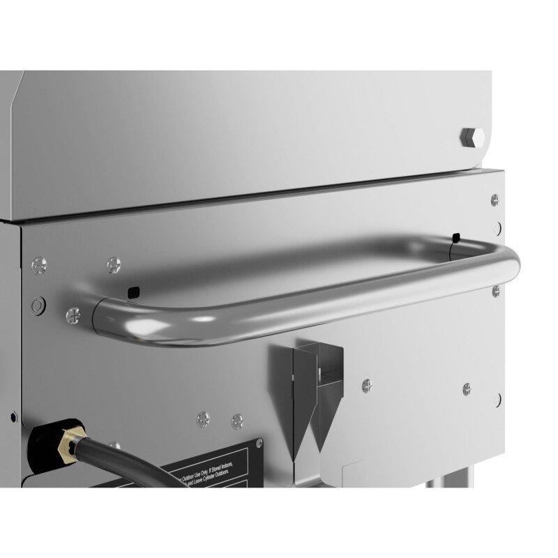 60 in. 8-Burner Commercial Outdoor Propane Gas Grill With 30 in. Roll Dome Cover and 30 in. Pizza Oven in Stainless-Steel, ETL Listed CGKIT6D30P30, product image 8 of 13
