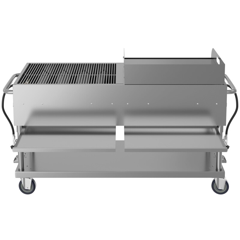 60 in. 8-Burner Commercial Outdoor Propane Gas Grill with 30 in. Griddle in Stainless-Steel, ETL Listed CGKIT6G30, product image 8 of 11