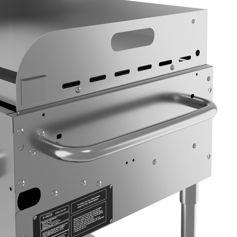 72 in. 10-Burner Commercial Outdoor Propane Gas Grill with Two 36 in. Griddles in Stainless-Steel, ETL Listed CGKIT7G36G36, product image 6 of 10