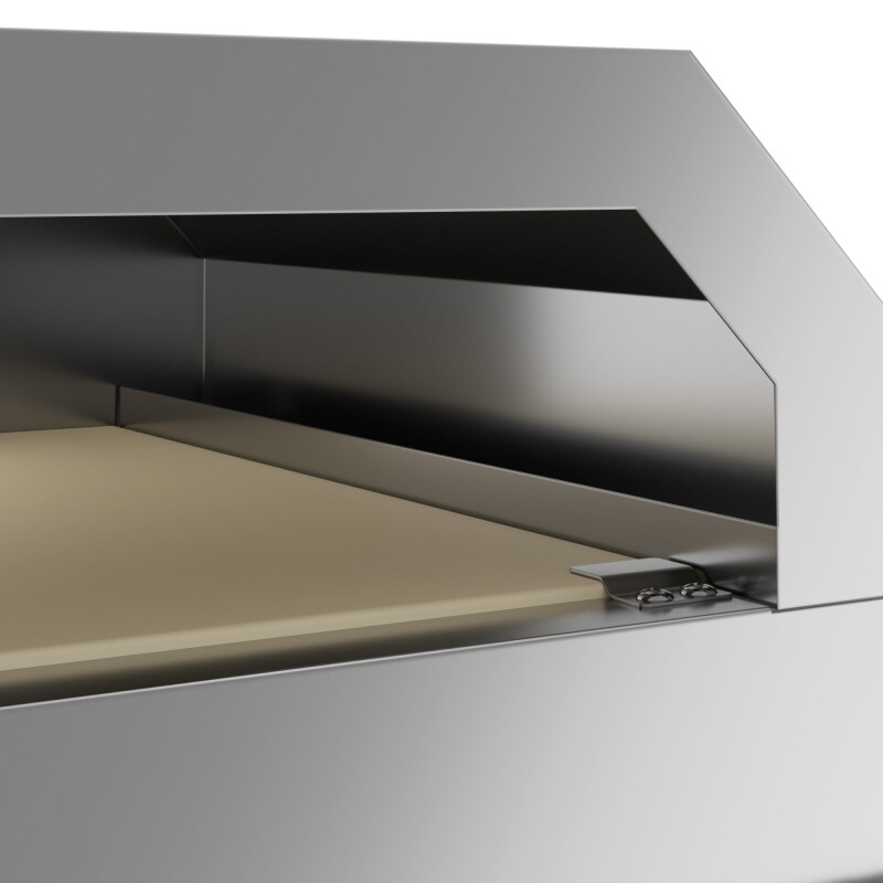 72 in. Full Stainless Steel Commercial Outdoor Propane Gas Grill with 36 in. Griddle and 36 in.Pizza Oven, ETL Listed in Stainless-Steel CGKIT7G36P36, product image 6 of 12