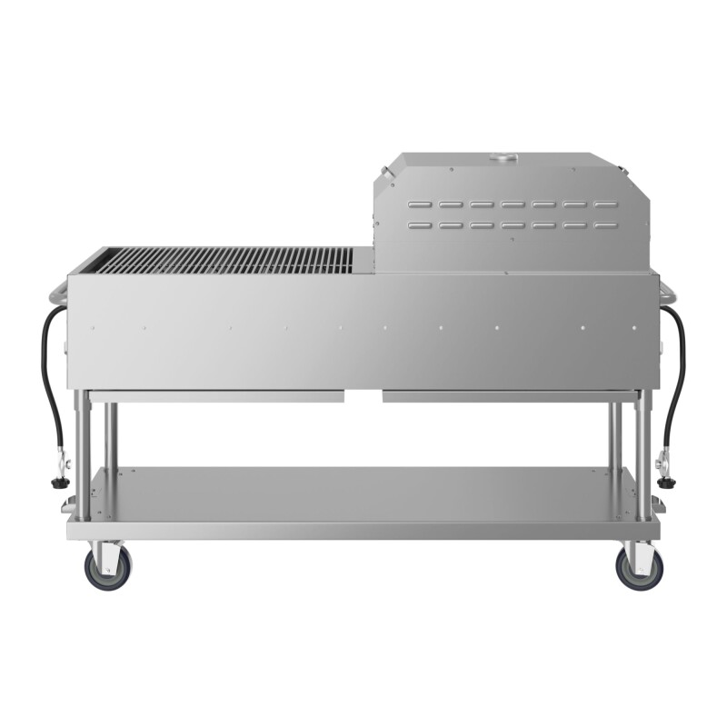 72 in. Commercial Outdoor Propane Gas Grill with 36 in. Pizza Oven in Stainless-Steel CGKIT7P36, product image 7 of 13