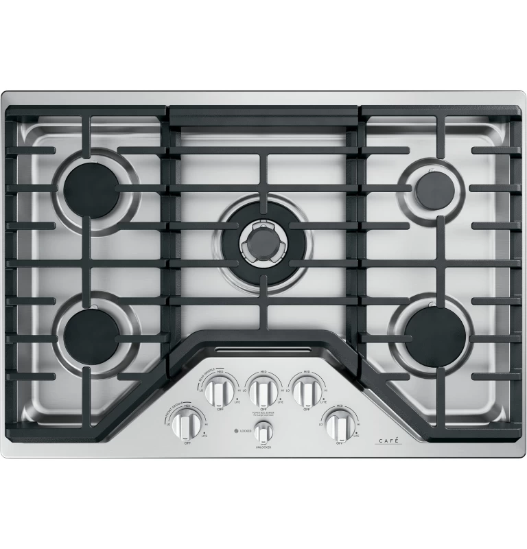 Cafe 30" Gas Cooktop Stainless Steel CGP95303MS2 Picture 1