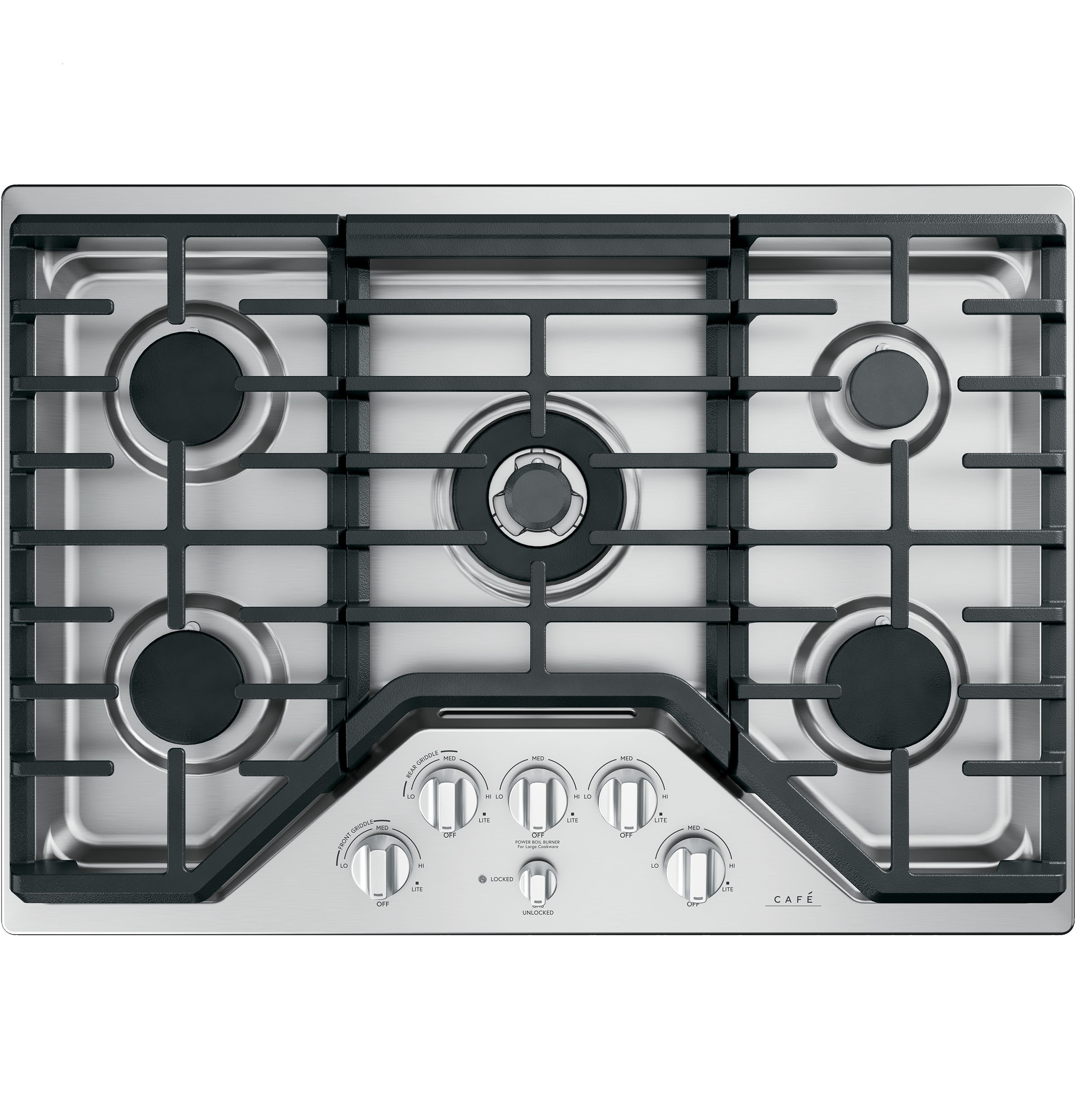 Café 30" Gas Cooktop CGP95303MS2