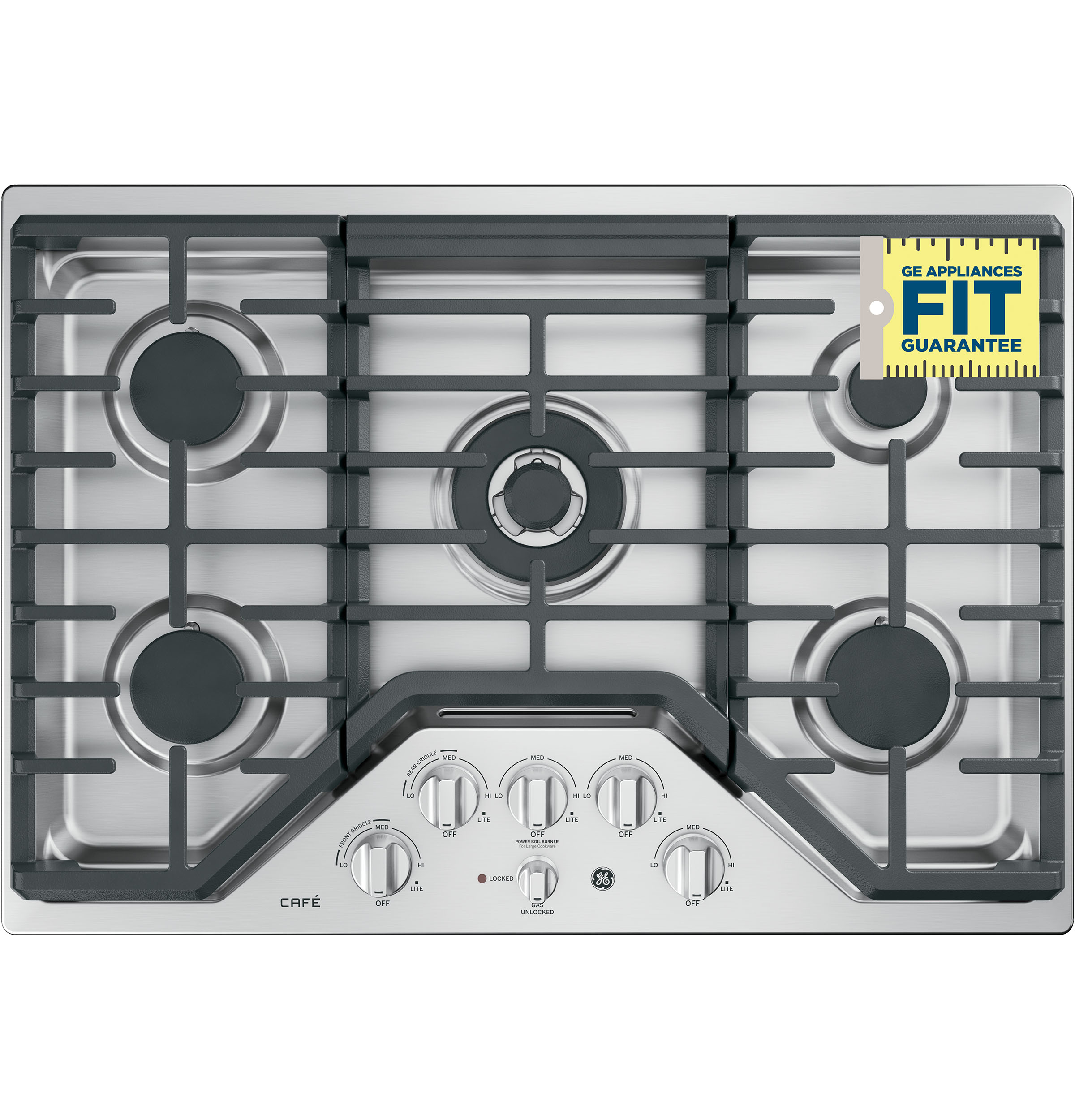 GE Series 36" Built-In Gas Cooktop CGP9536SLSS